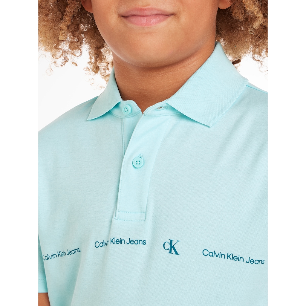 Calvin Klein Jeans Poloshirt »MINIMALISTIC INST. REG. POLO«, Kinder bis 16 Jahre