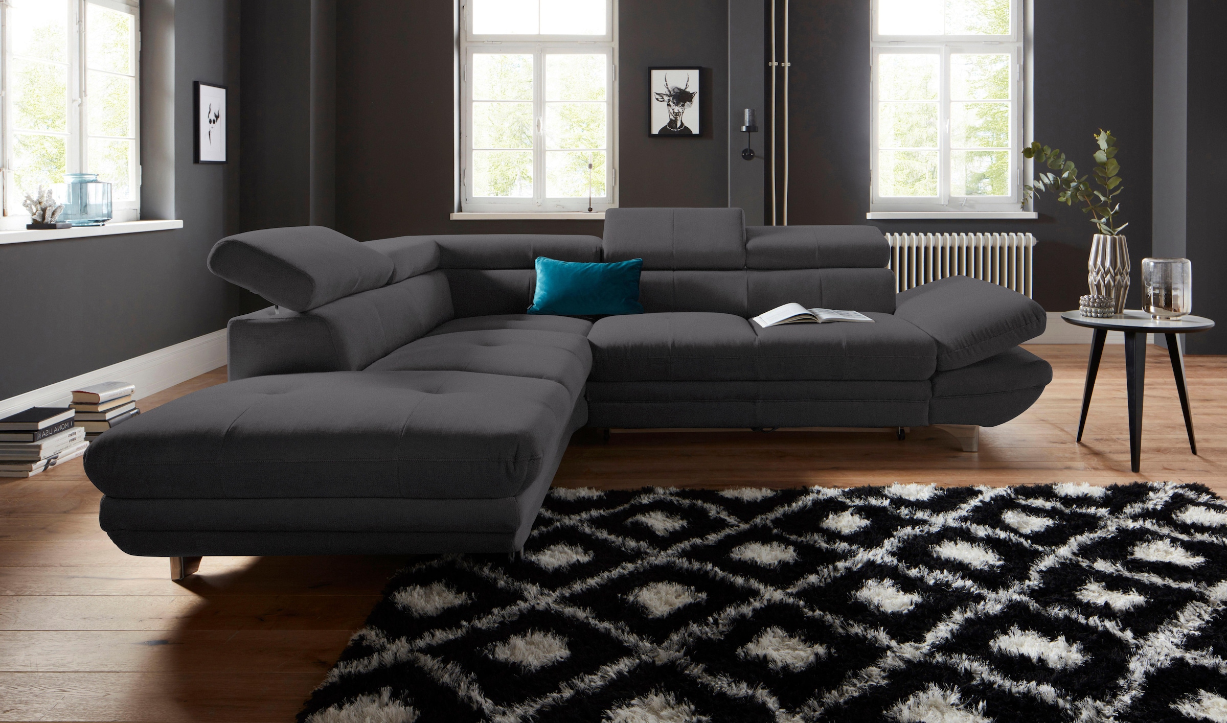 COTTA Ecksofa "Enterprise L-Form", mit Arm- & Kopfteilverstellung, wahlweis günstig online kaufen