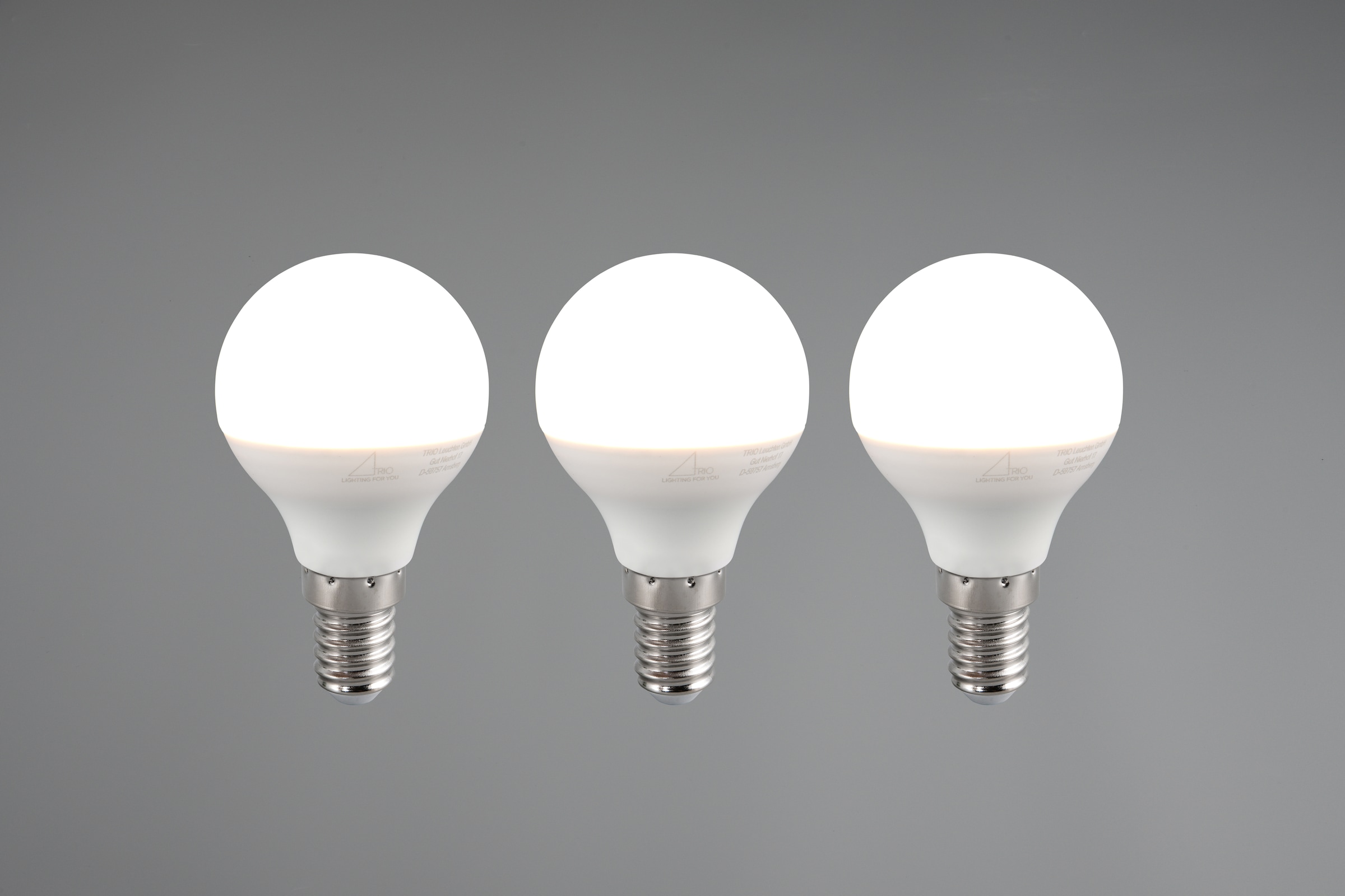 TRIO Leuchten LED-Leuchtmittel »Leuchtmittel Set E14«, E14, 3 St., Warmweiß, 3er Set Leuchtmittel E14 Fassung, Glühbirne E14 LED warmweiß
