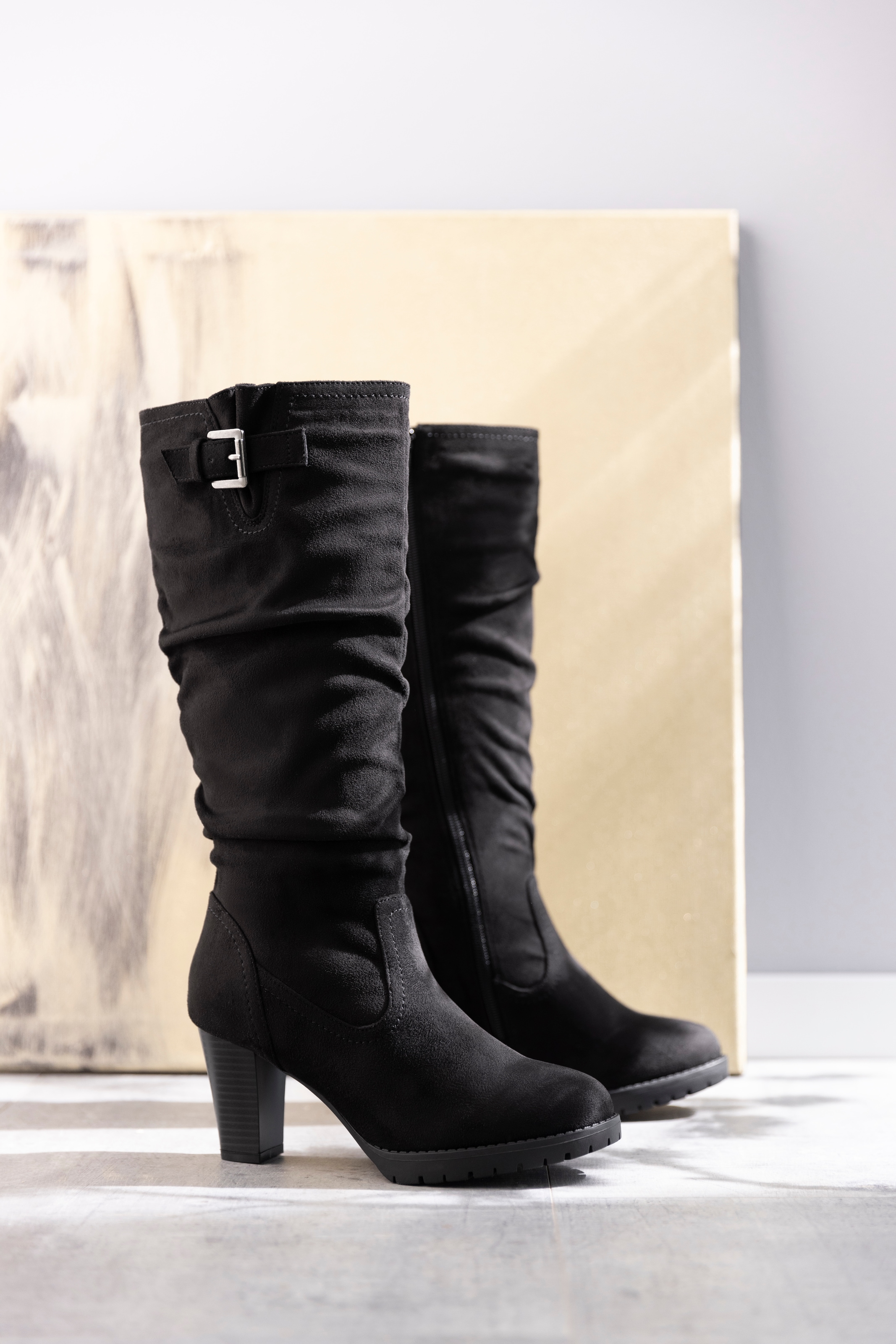 CITY WALK Stiefel, mit Raffungen am slouchy Schaft