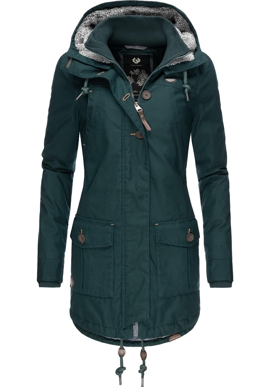 Ragwear Winterjacke »Jane II Intl.«, mit Kapuze, sportlicher Damen Winterparka mit Kapuze