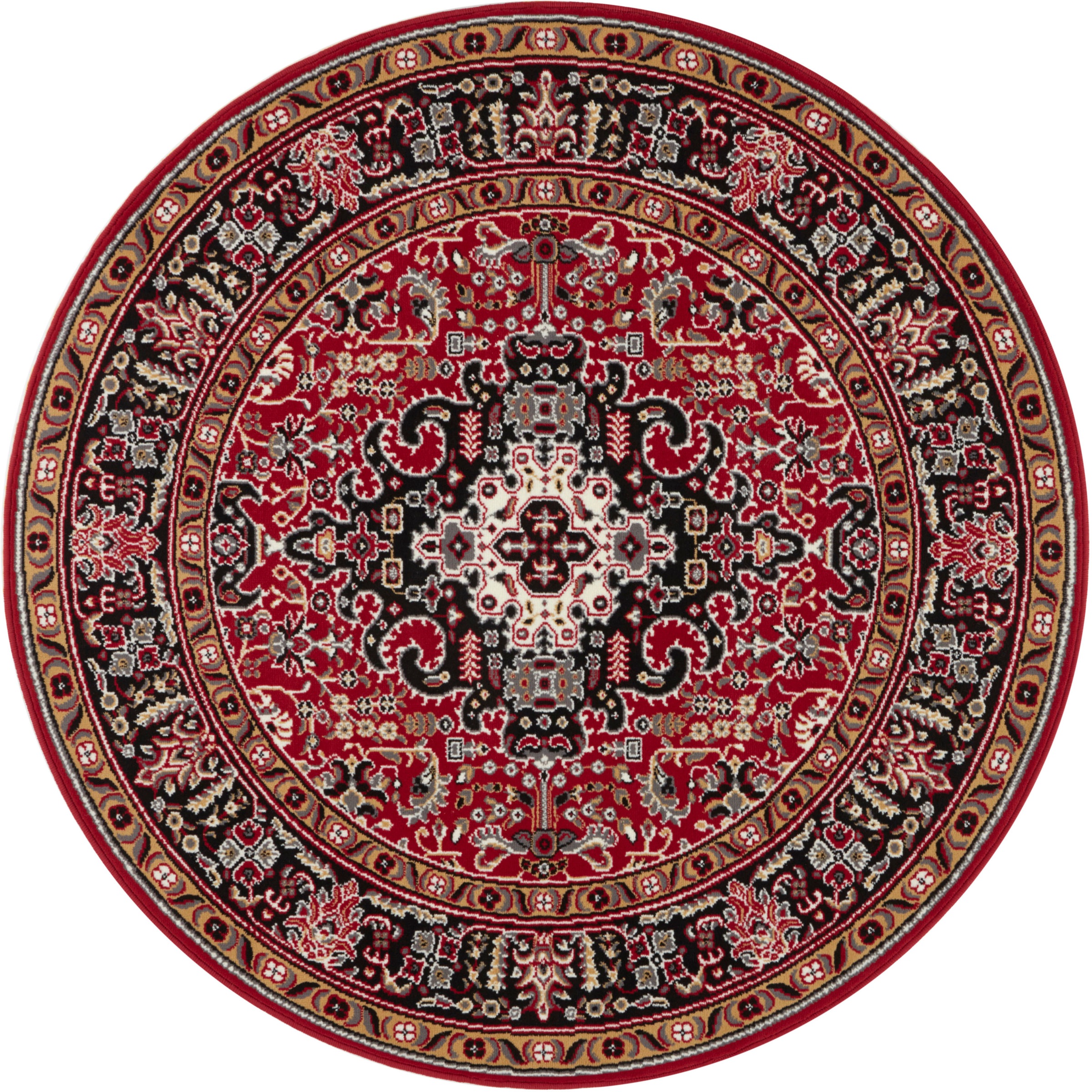 HANSE Home Teppich »Skazar Isfahan«, rund, 9 mm Höhe, Kurzflor, Orient, Teppich, Vintage, Esszimmer, Wohnzimmer, Flur