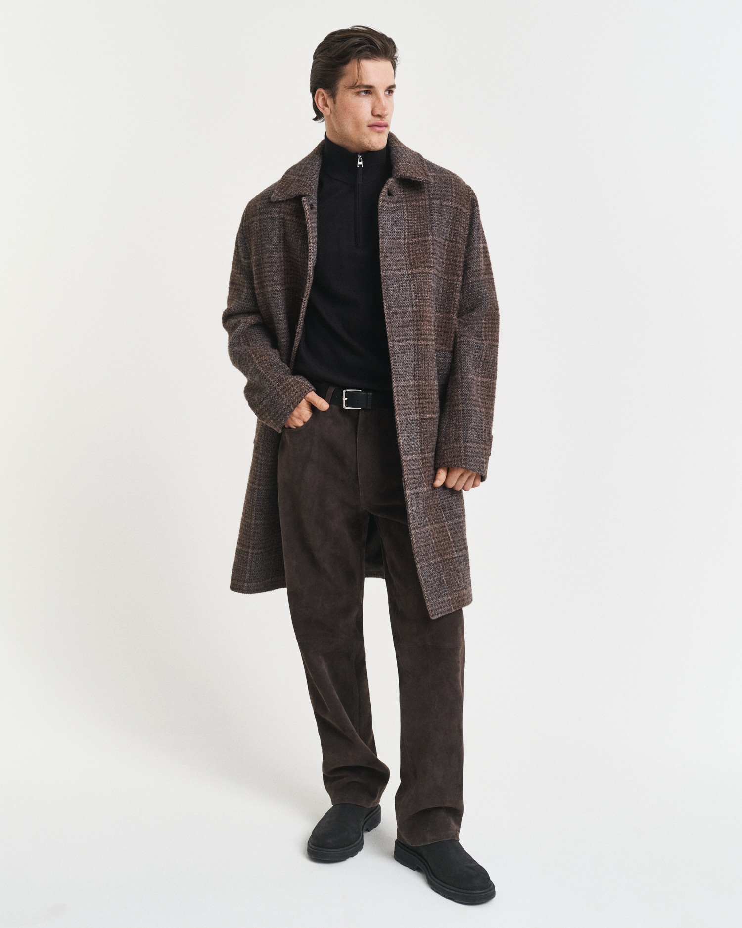 Gant Troyer »CLASSIC COTTON HALF ZIP«, mit gerippten Details