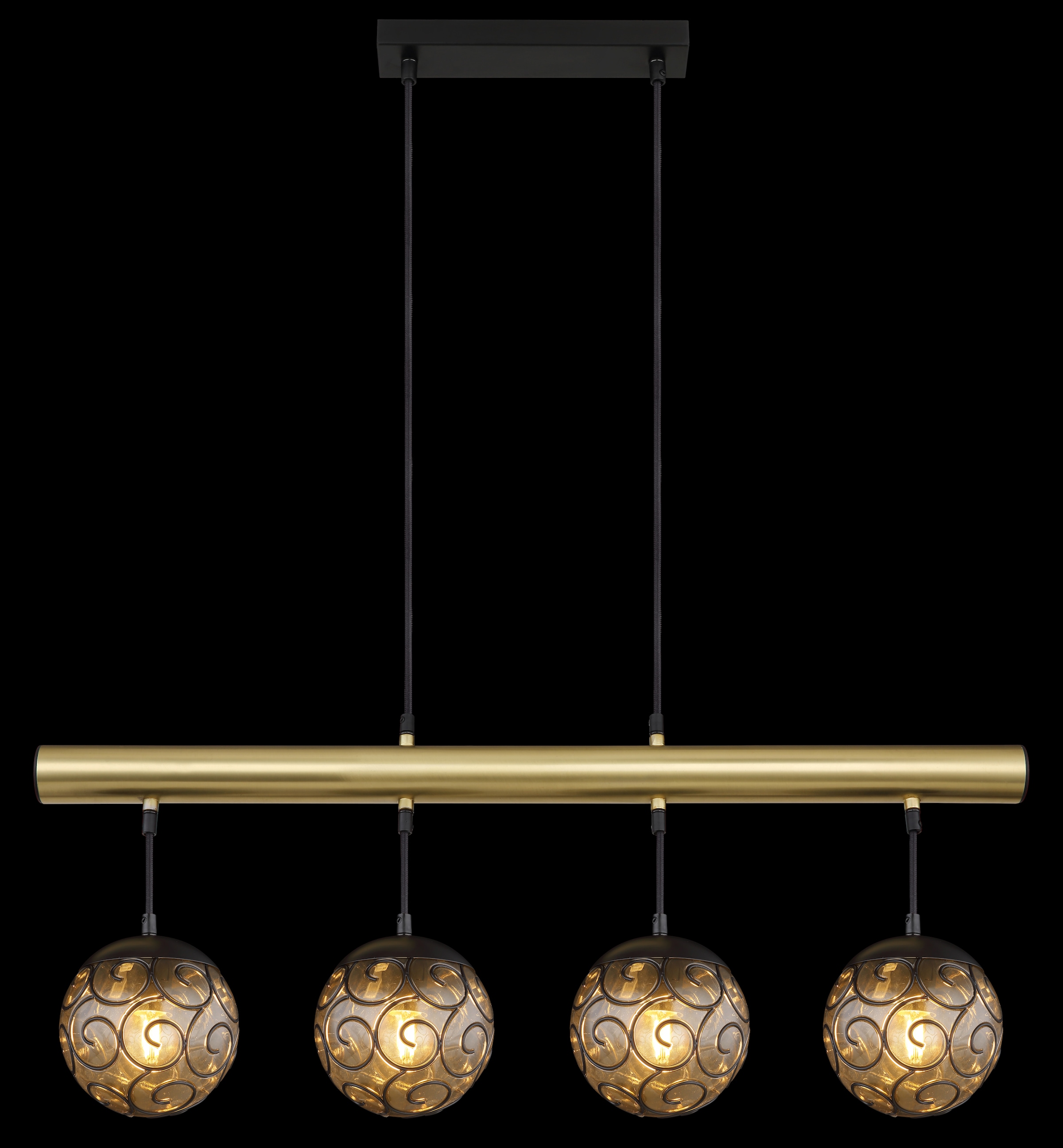 GLOBO LIGHTING Hängeleuchte »FITZ«, Leuchtmittel E27 | ohne Leuchtmittel, Hängelampe/Pendelleuchte/Esszimmer/Wohnzimmer/Esstisch