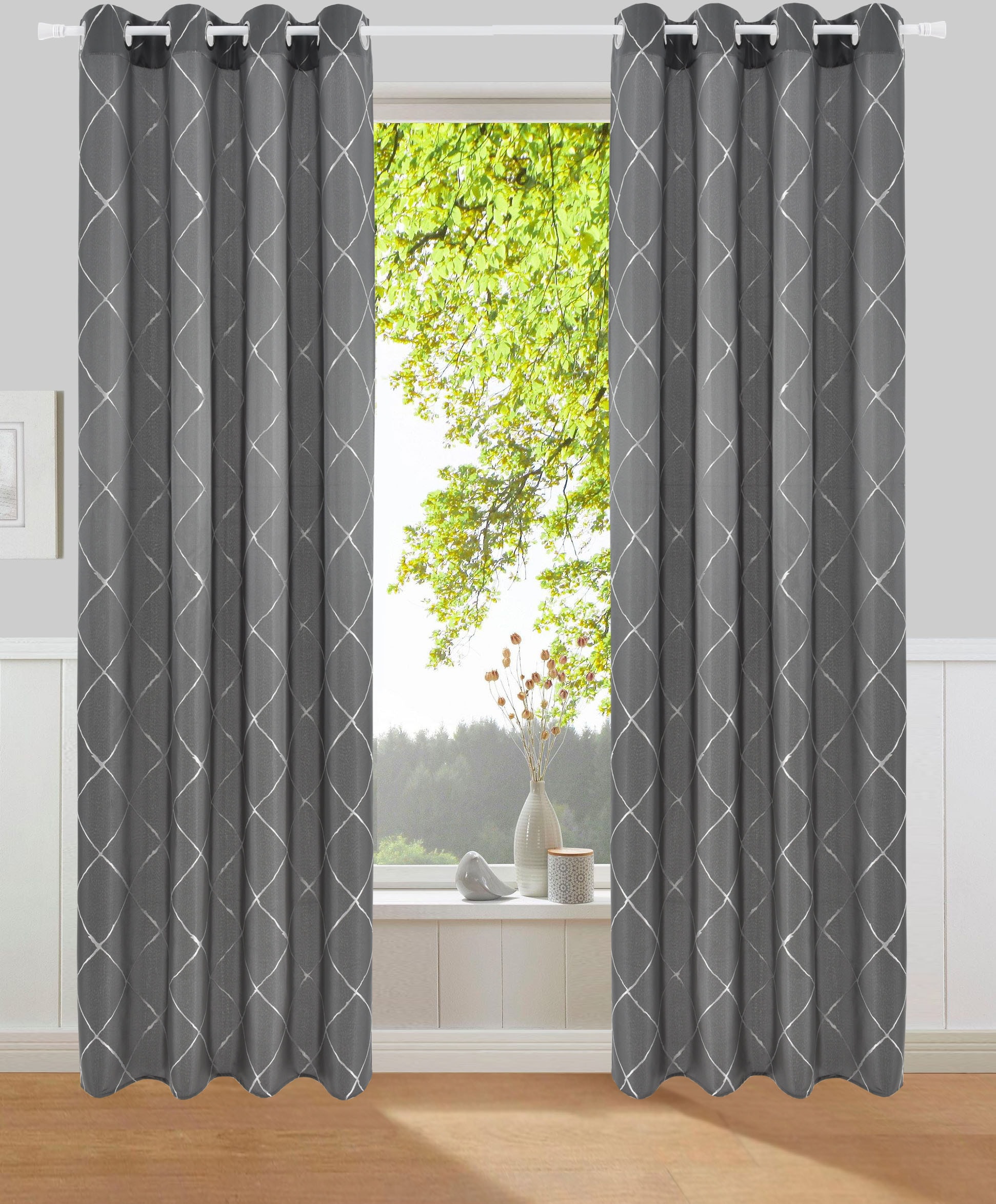 Leonique Vorhang »Belle«, (1 St.), monochrom, verschiedene Größen blickdichter Jacquard kaufen