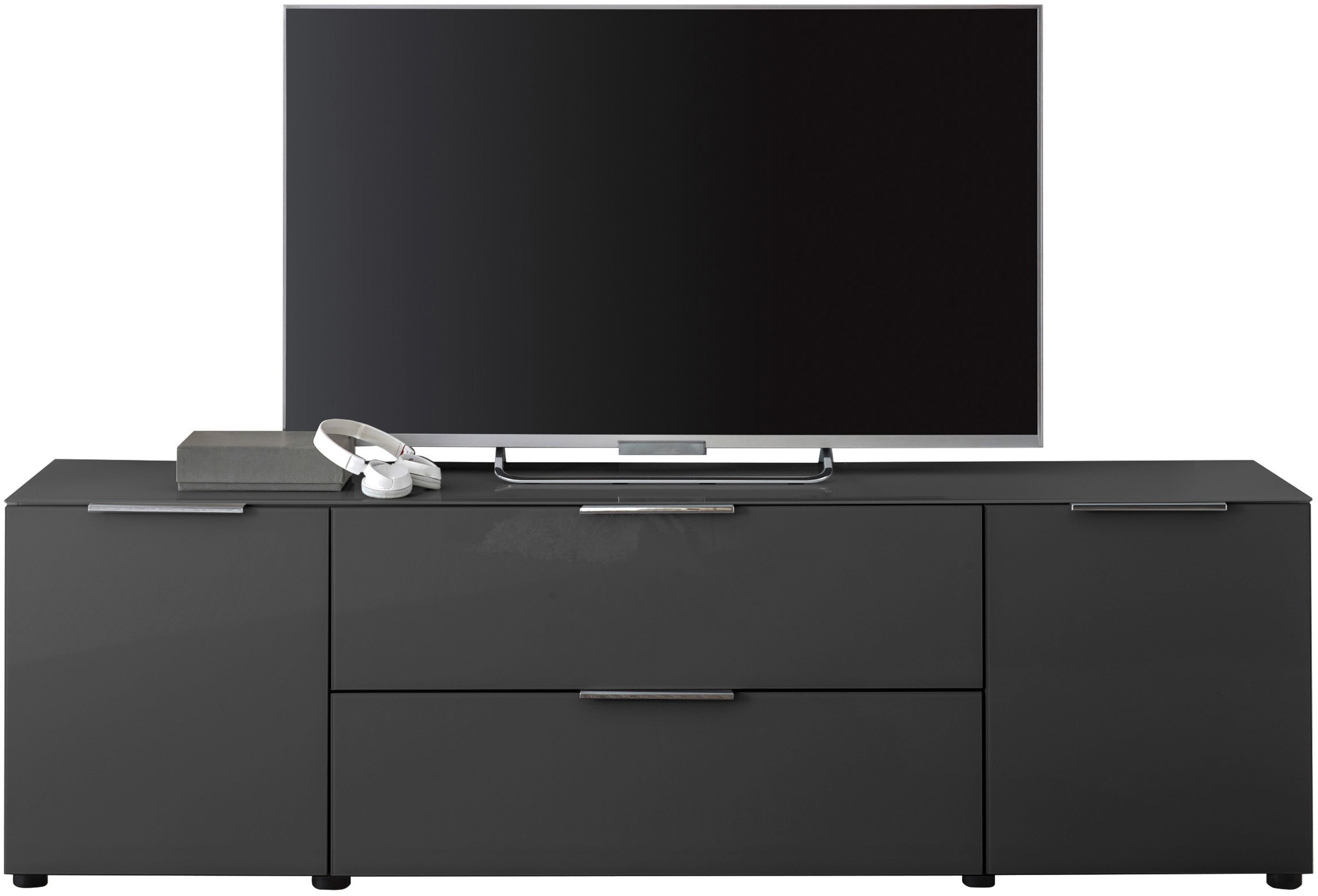 Thumbnail - HBZ Lowboard "Santorin, BxHxT 180x99x40 cm" 1 Stk. tlg. Breite 180cm, Softclose für Türen und Schubkästen, Melaminbeschi...