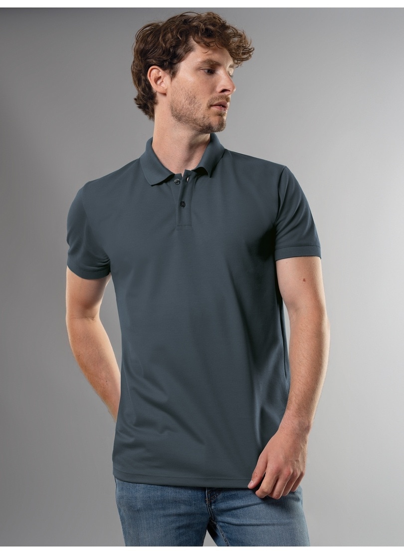 Trigema Poloshirt "TRIGEMA Slim Fit Poloshirt aus DELUXE-Piqué" 1 Stk.
