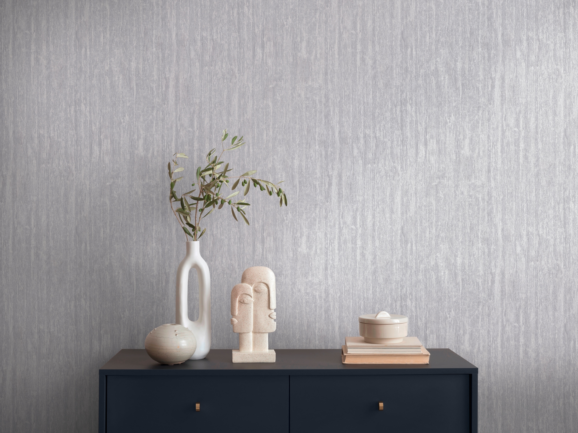living walls Vliestapete "Smart Surfaces Holz-Optik Tapete Mustertapete Struktur-Optik Natur" leicht glänzend strukturiert Vliestapete Metallic-Effekt für Schlafzimmer Küche Wohnzimmer Holz