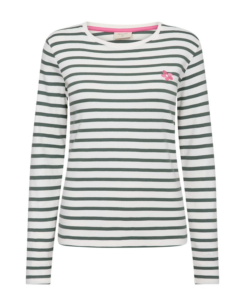 FREEQUENT Langarmshirt "FQFAMILA-TEE" im Streifen-Design günstig online kaufen