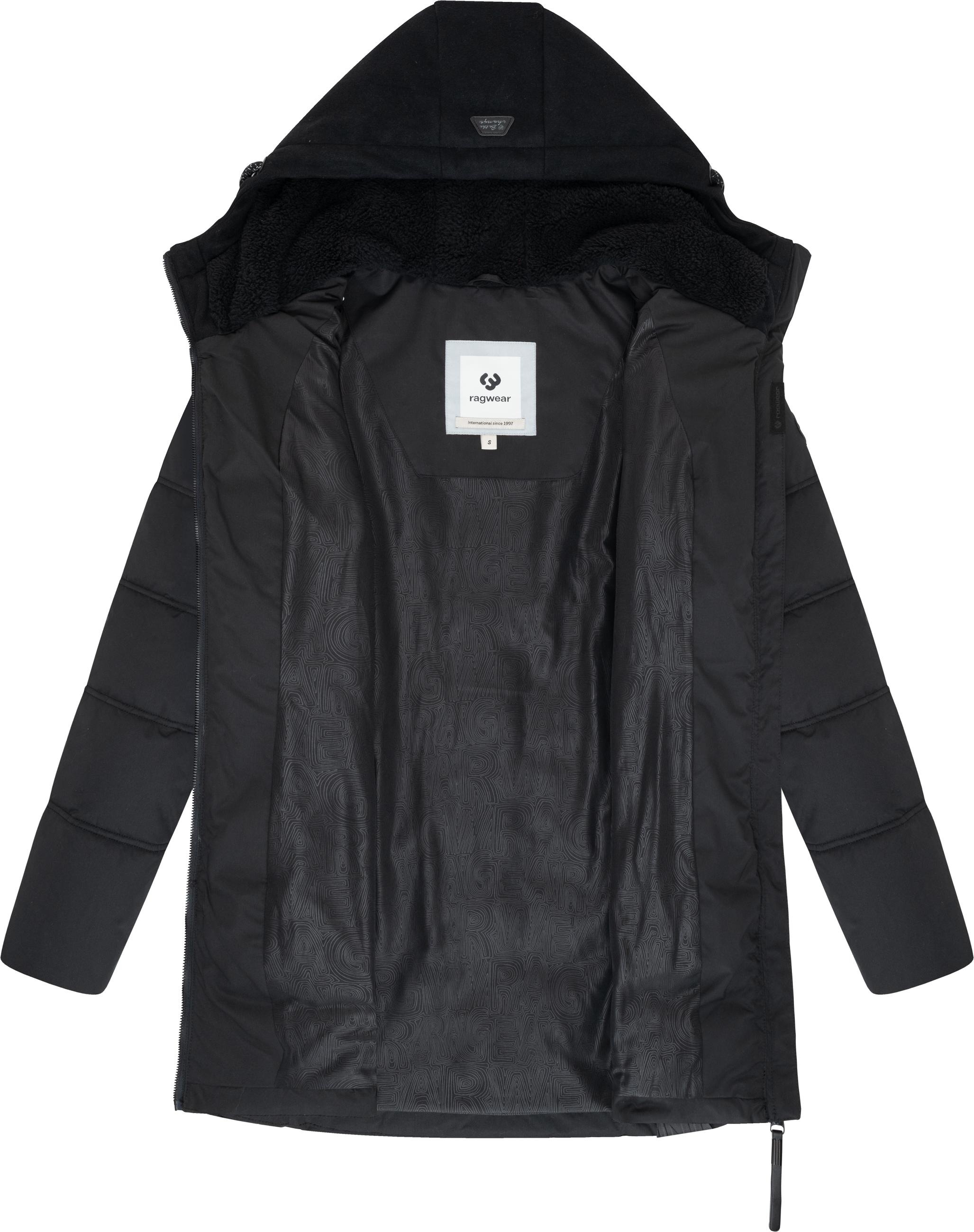 Ragwear Winterjacke »Ashani Block Intl.«, mit Kapuze, stylischer Winterparka mit gefütterter Kapuze