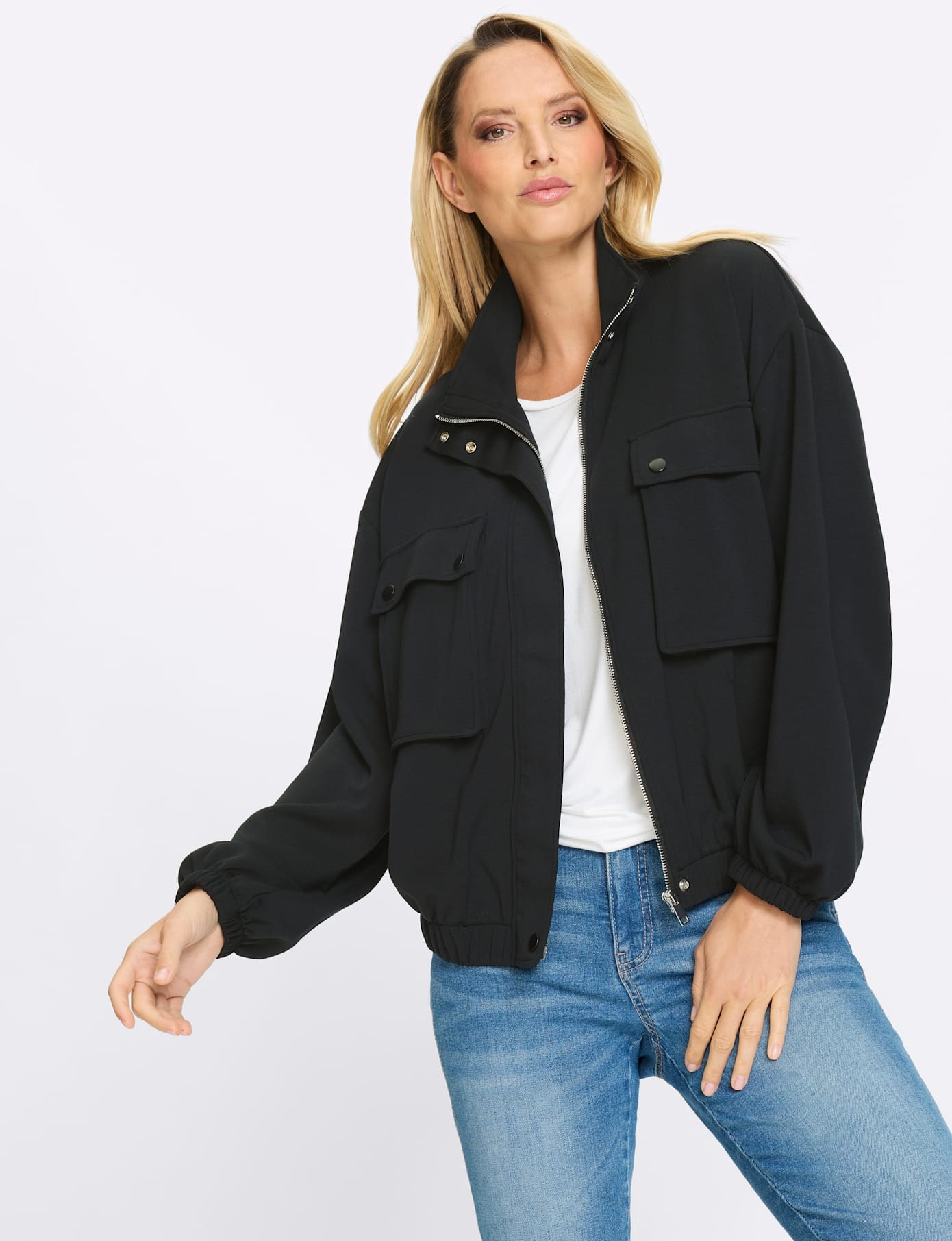 heine Shirtjacke »Jersey-Jacke«, (1 tlg.)