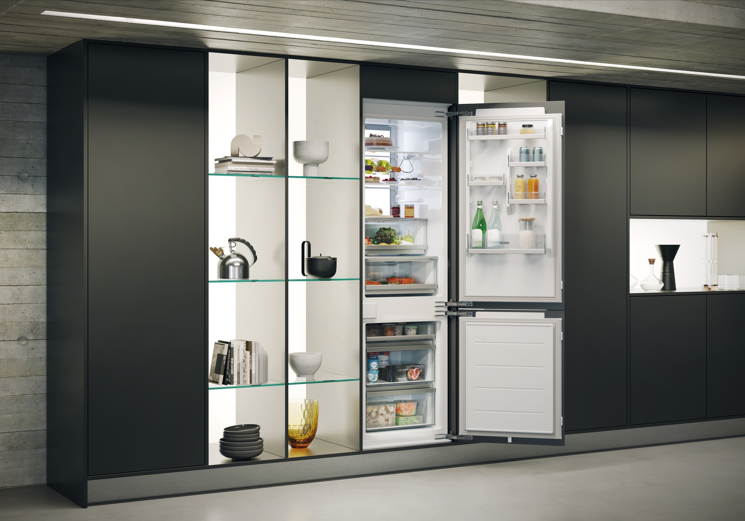 Haier Einbaukühlgefrierkombination Titanium Series 6 "HBW7518BT" 177,2 cm h günstig online kaufen