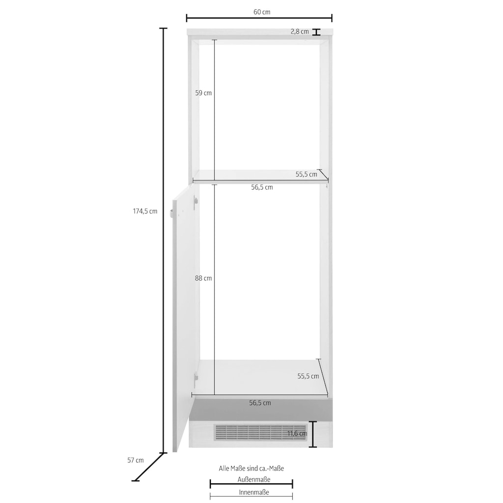 OPTIFIT Backofen/Kühlumbauschrank »Faro«