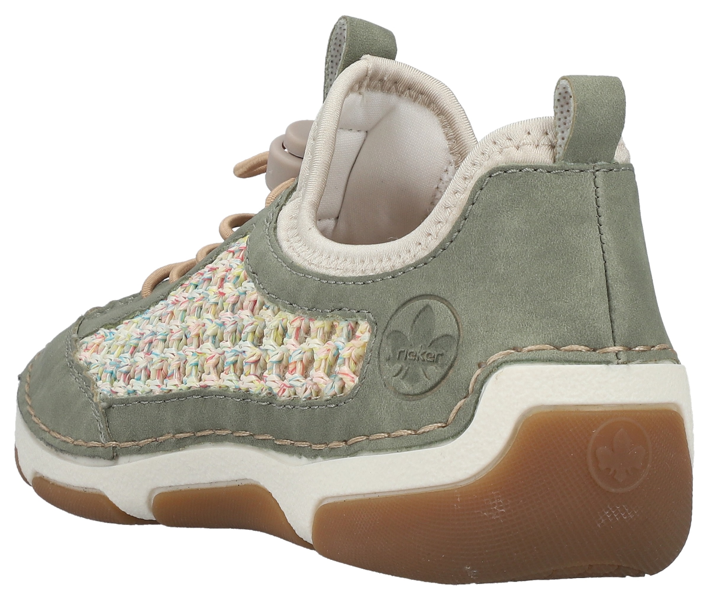 Rieker Slip-On Sneaker  Slipper, Freizeitsneaker, Halbschuh mit Schnellverschluss