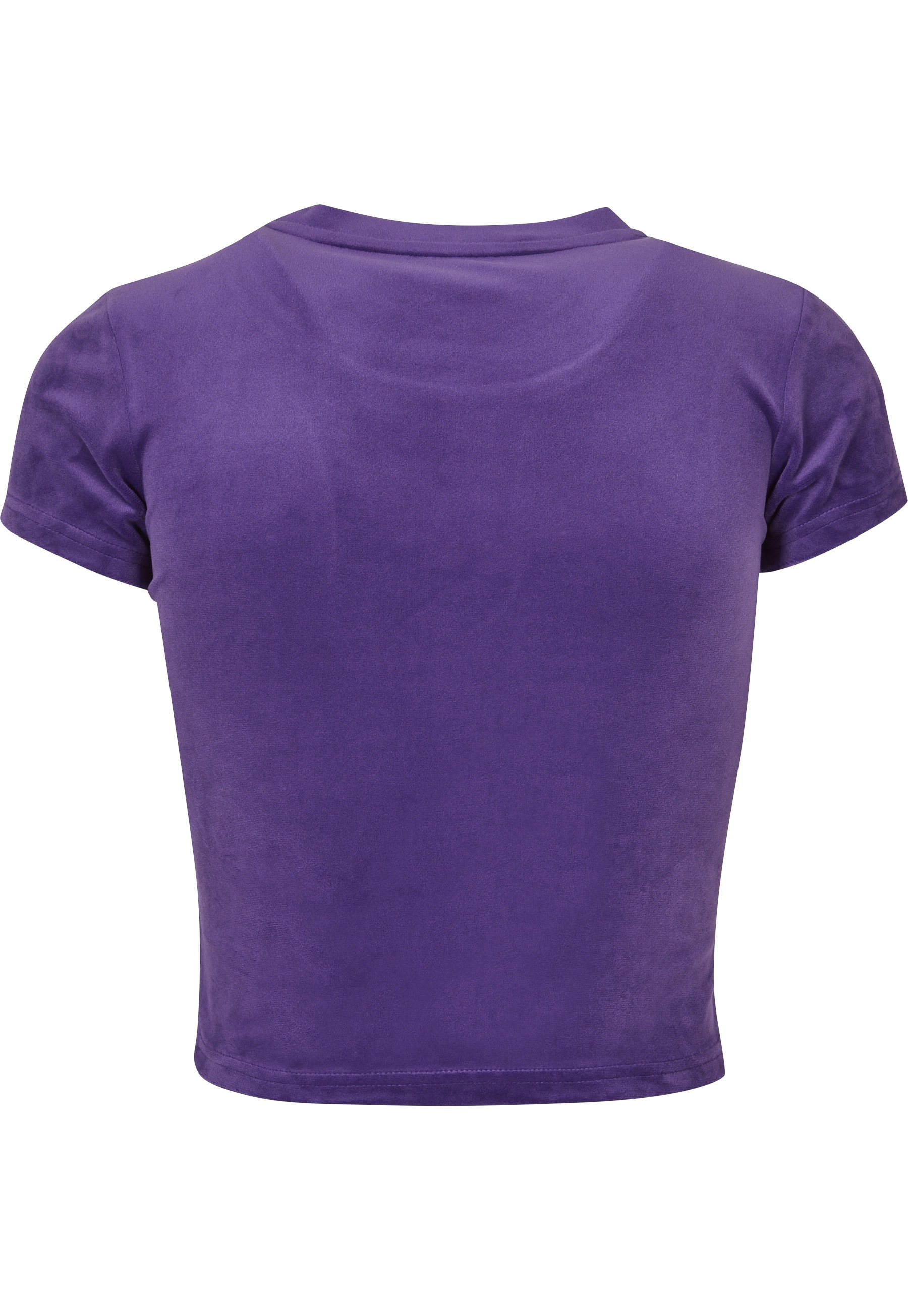 URBAN CLASSICS Kurzarmshirt »Urban Classics Damen Ladies Short Velvet Tee« 1 Stk.