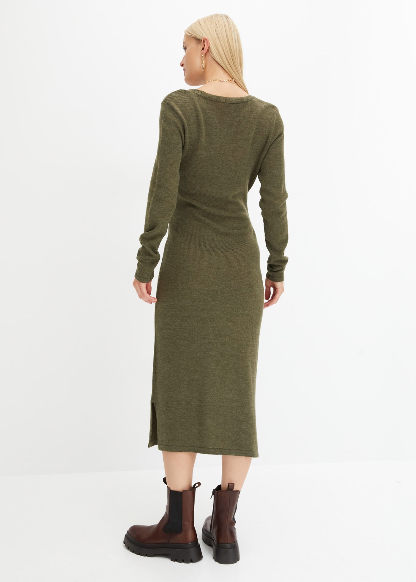 bonprix Strickkleid "Midi-Strickkleid" Midi-Strickkleid günstig online kaufen