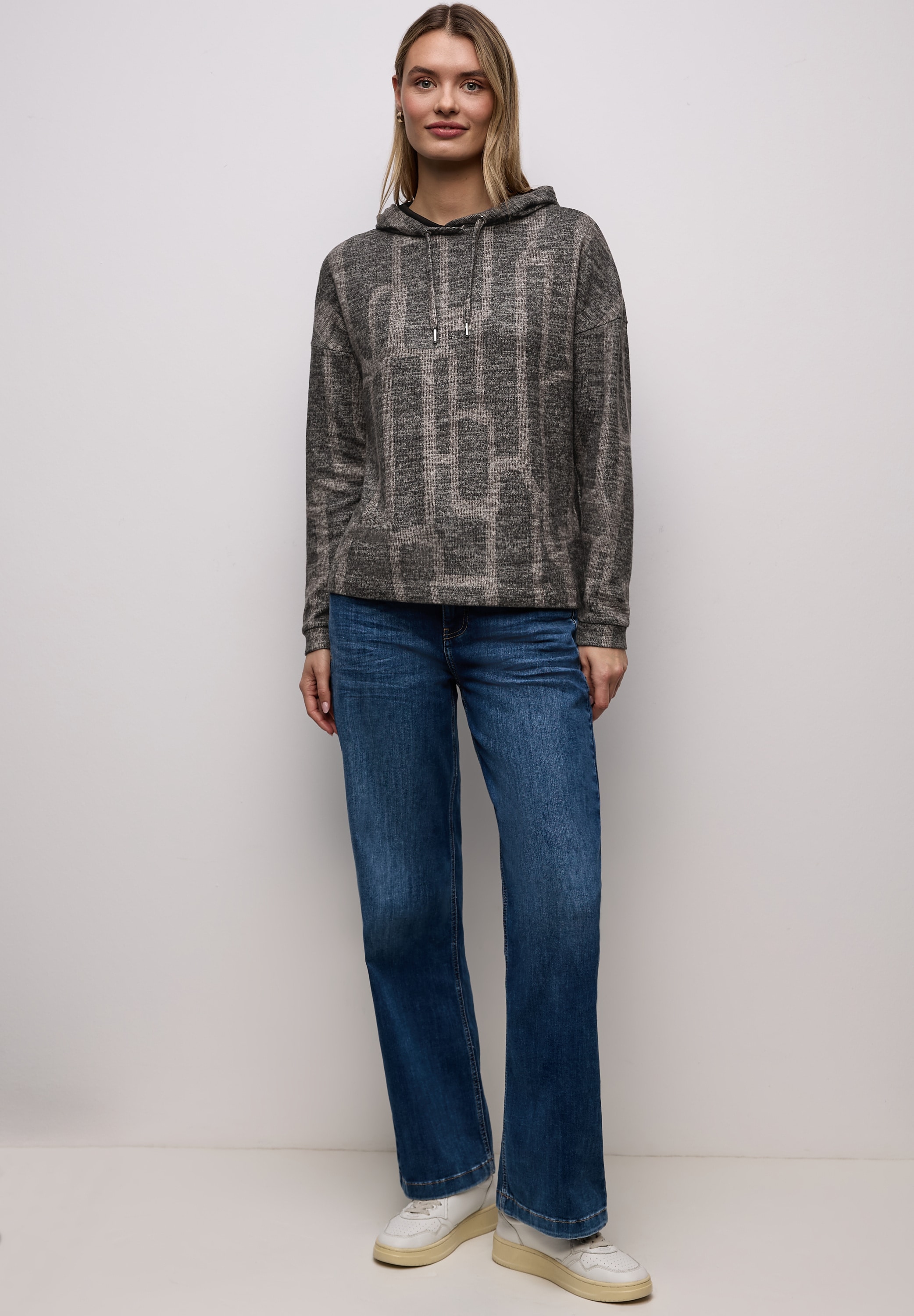 STREET ONE Langarmshirt im Hoodie-Style