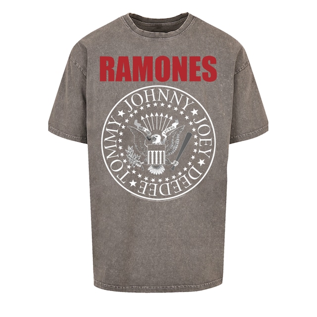F4NT4STIC T-Shirt »Ramones Rock Musik Band Red Text Seal«, Premium Qualität,  Band, Rock-Musik ▷ für | BAUR