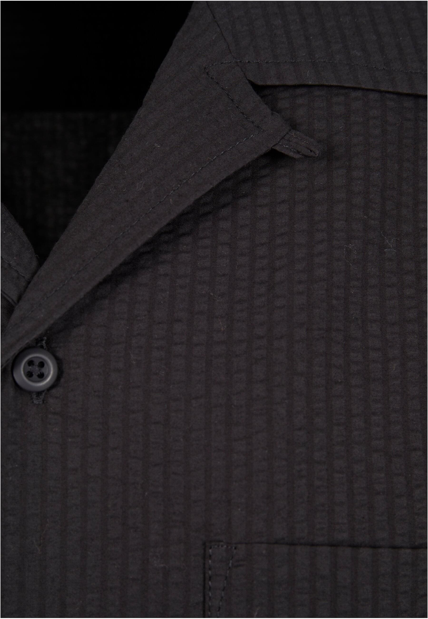 URBAN CLASSICS Langarmhemd »Urban Classics Herren Relaxed Seersucker Short Sleeve Shirt«, (1 tlg.)