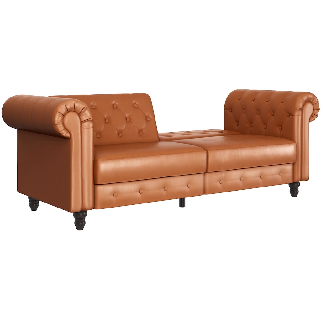 Dorel Home 3-Sitzer »Felix, Schlafsofa 236 cm, (Liegefläche 108x190cm), Rückenlehne«