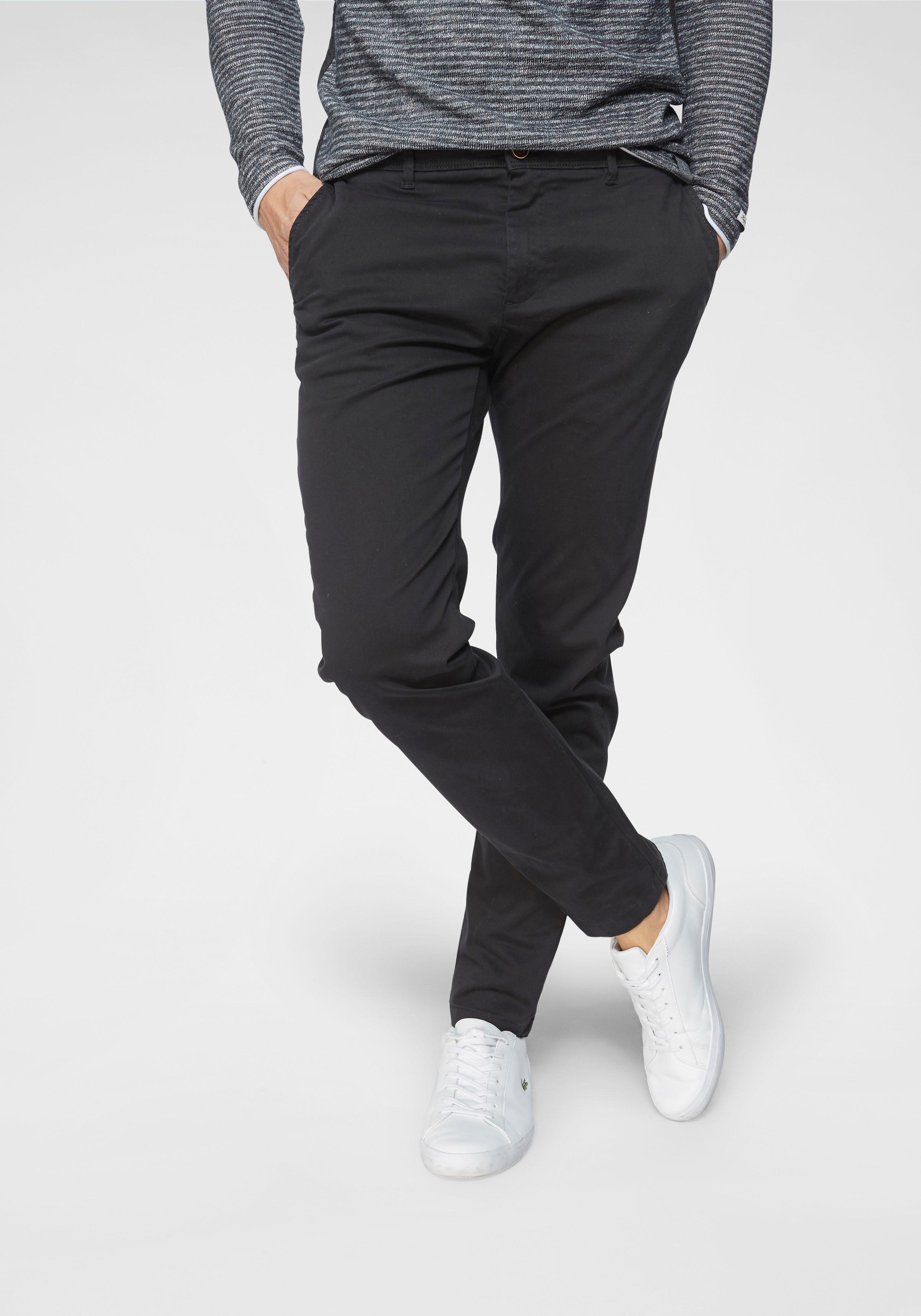 Jack & Jones "JJIMARCO mit Badge und hohem Tragekomfort" unifarben, modisch, slim fit, Baumwollmischung