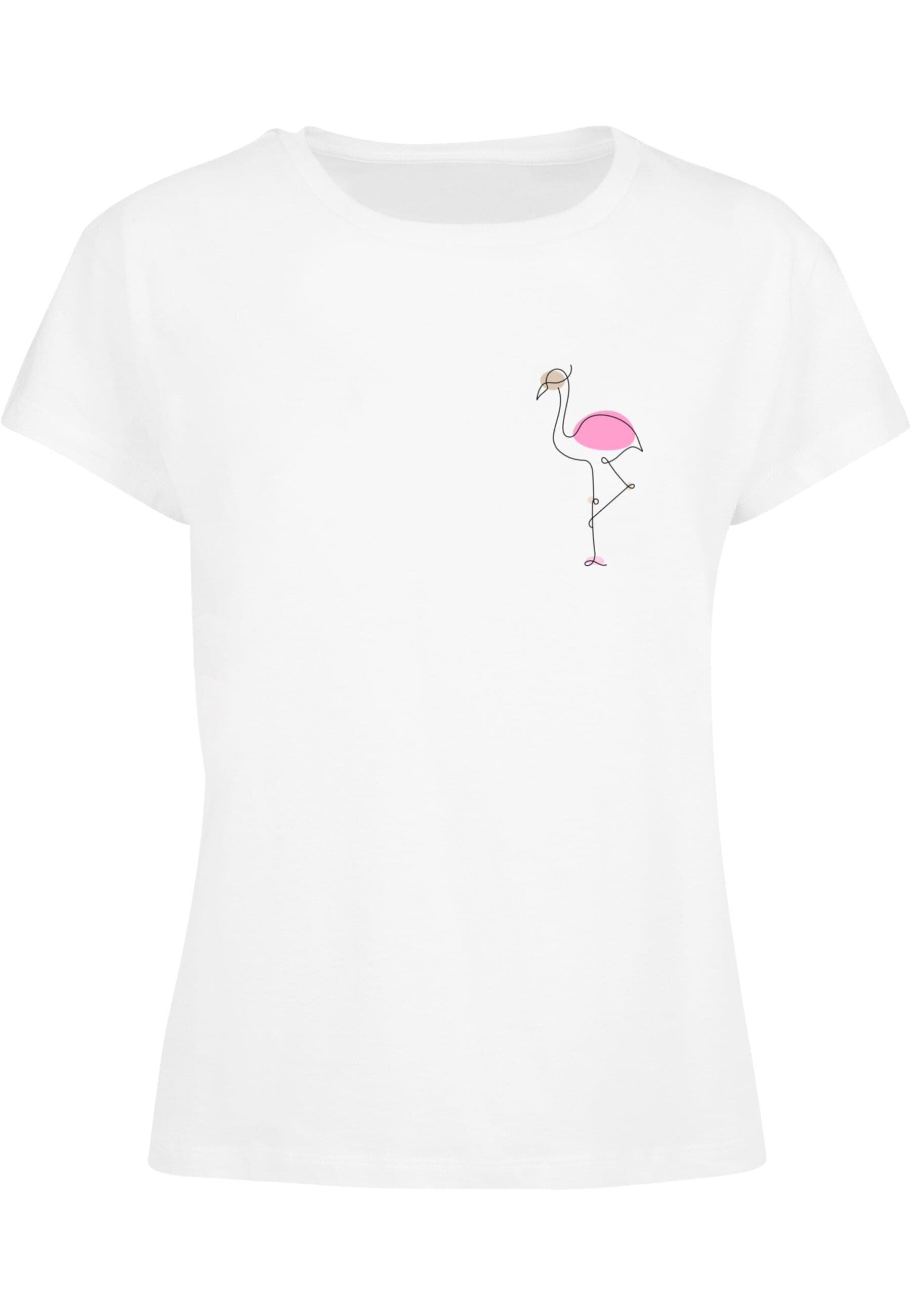 Merchcode T-Shirt "Merchcode Damen Ladies Flamingo Box Tee" günstig online kaufen