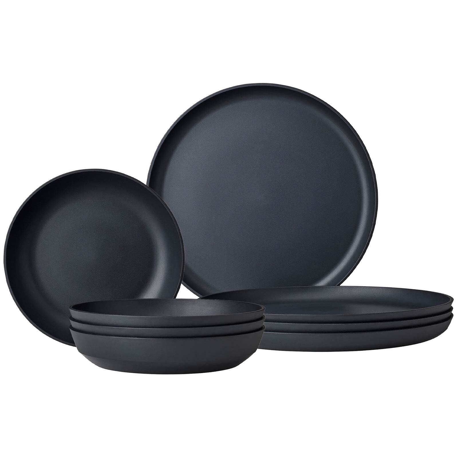 Mepal Geschirr-Set "Tafel-Set Silueta 8er Set" Spülmaschinengeeignet, Mikrowellengeeignet, Gefrierfachgeeignet, Dampfgarergeeignet, max. 150 ¿C