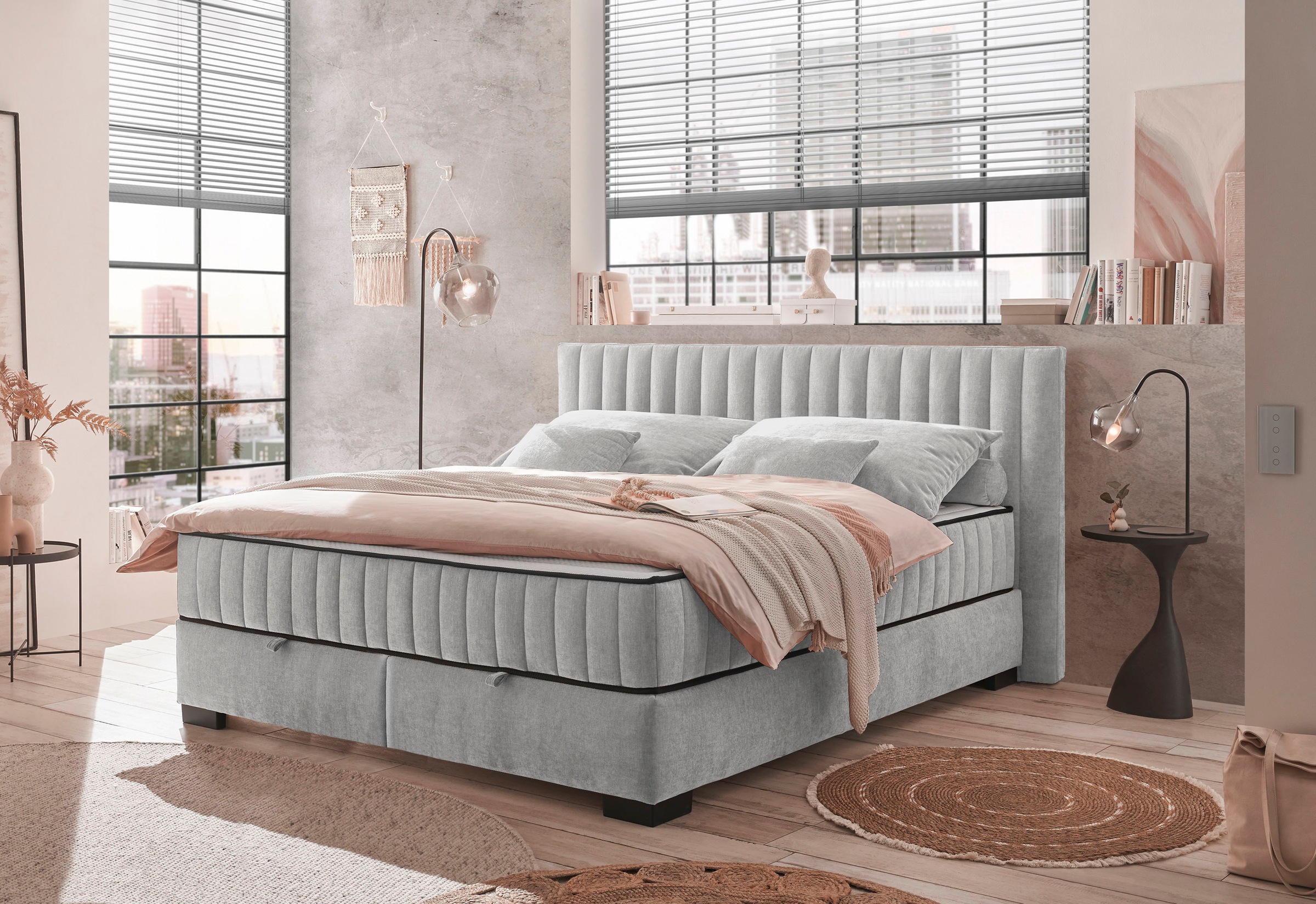 ED EXCITING DESIGN Boxbett »Nagol«, mit Bettkasten, mit Wendematratze, erhältlich in verschiedenen Breiten