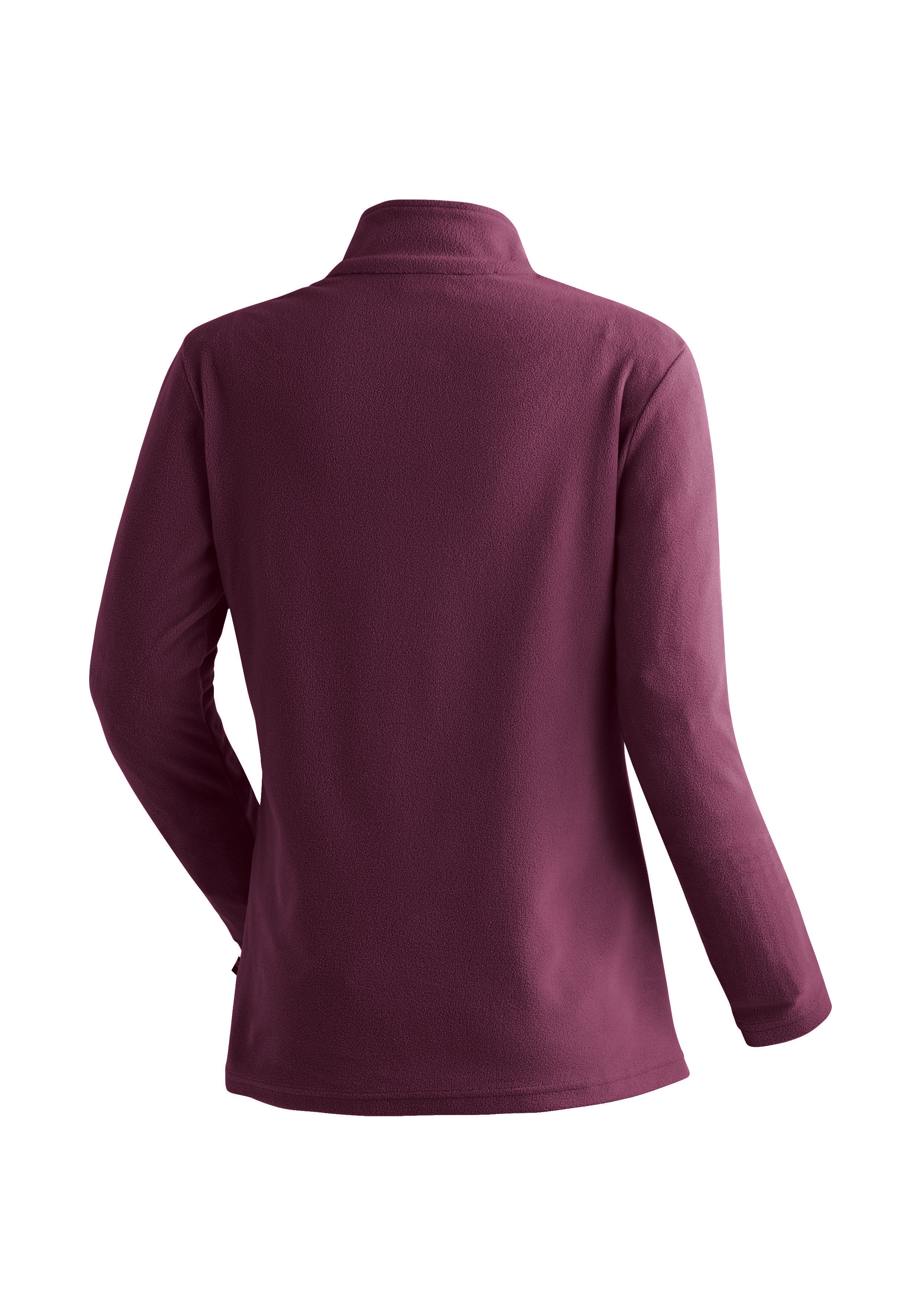 Thumbnail - Maier Sports Fleecepullover "Denise HZ W", Damen Midlayer, pflegeleichtes Half-Zip Fleece
