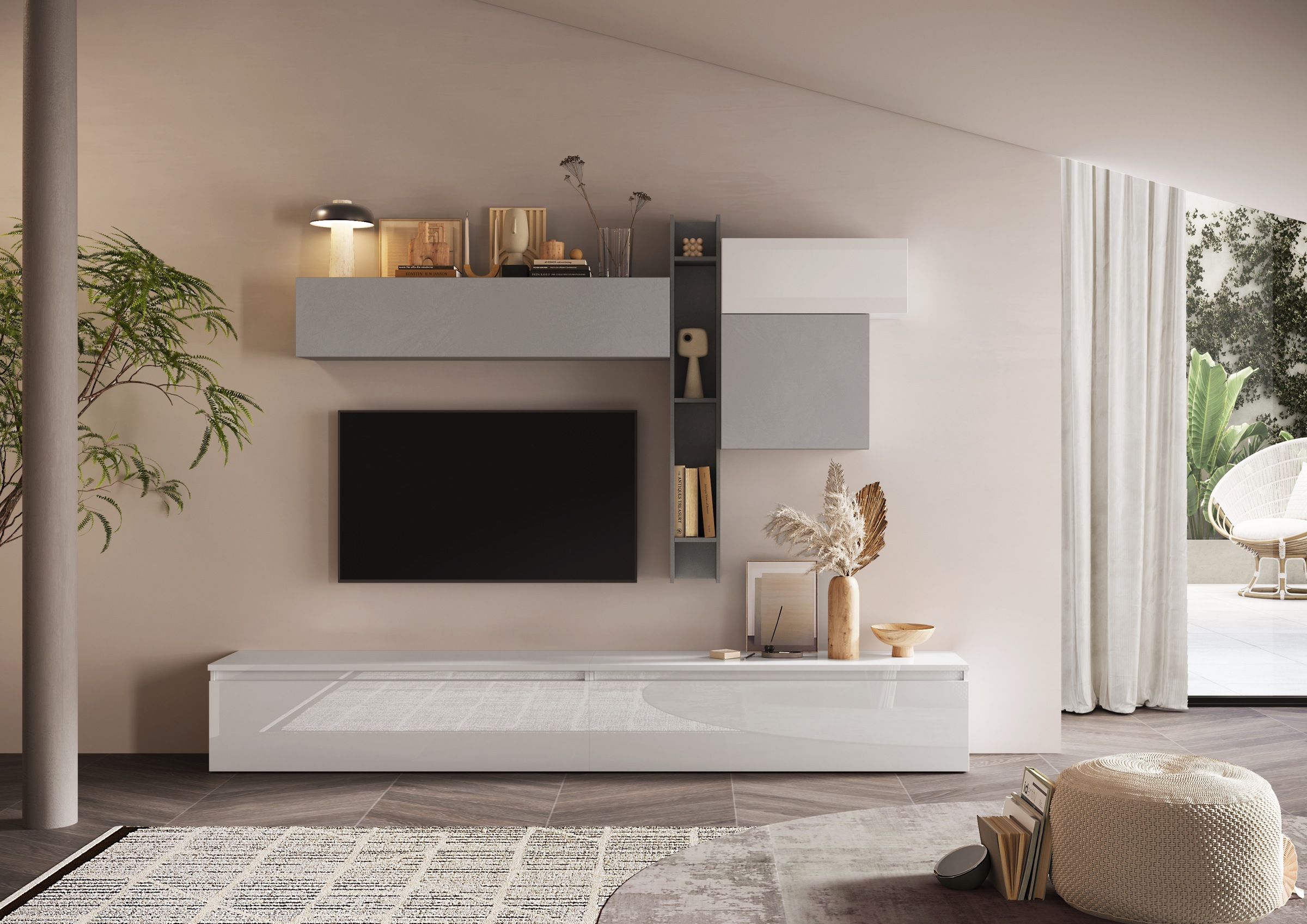 Home affaire Wohnwand "Infinity, 6tlg. Breite 276 cm, Höhe variabel, Schran günstig online kaufen