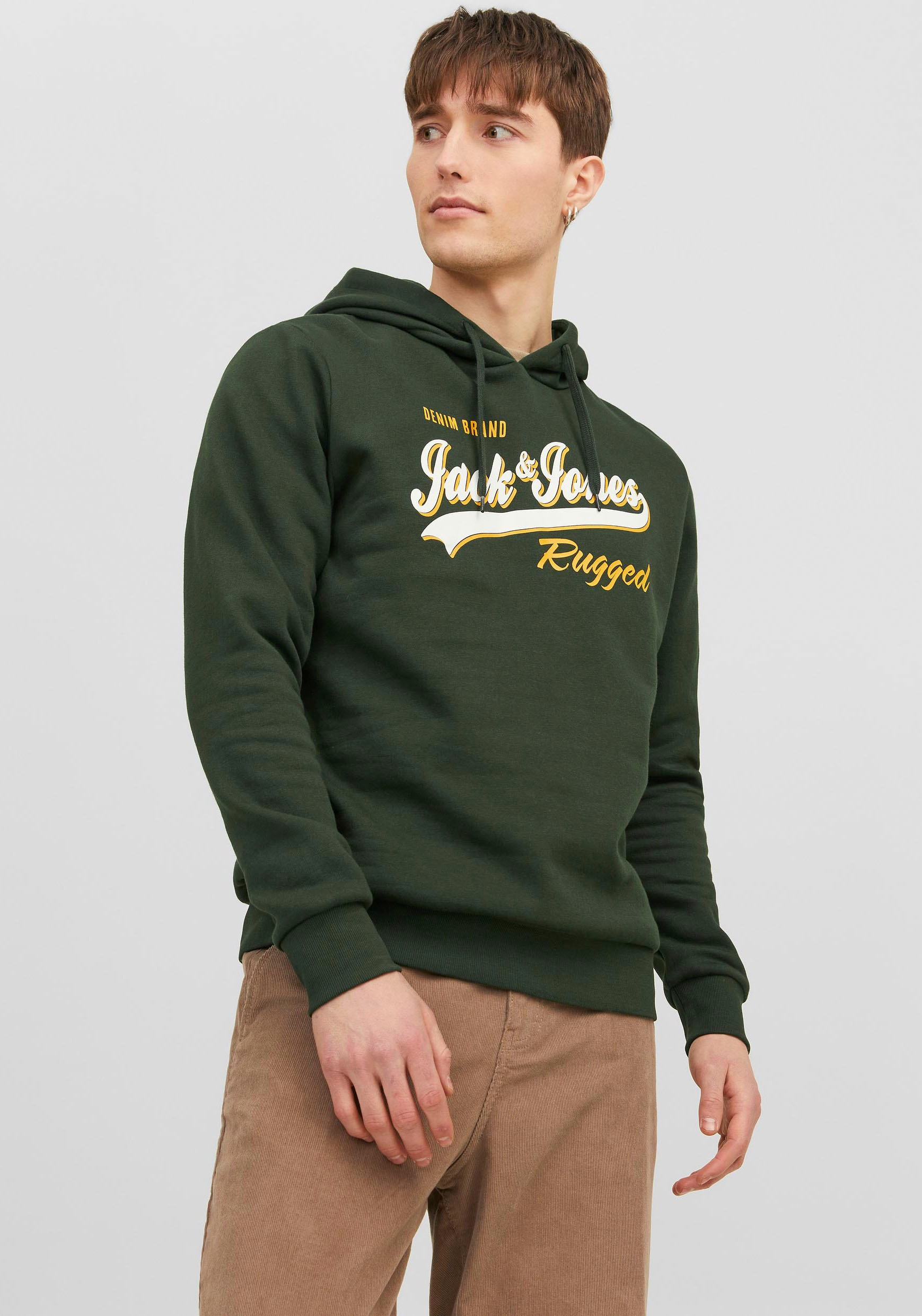 Jack & Jones Kapuzensweatshirt "JJELOGO SWEAT HOOD 2 COL 23/24 NOOS"