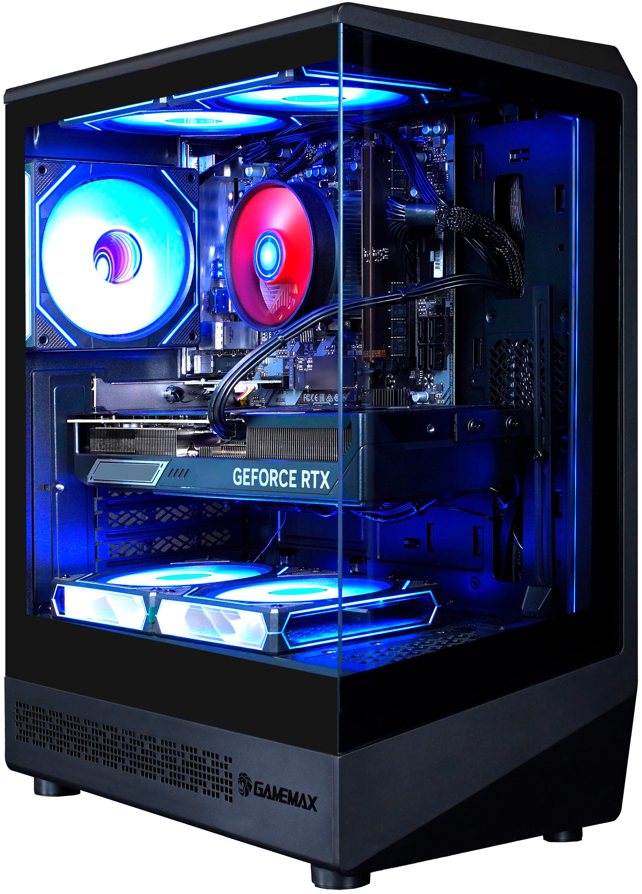 GAMEMAX Gaming-PC-Komplettsystem »VISTA COC AB 2905« 27 ″ AMD Ryzen 7 GeForce RTX 5060 Ti 32 GB RAM 1.000 GB SSD