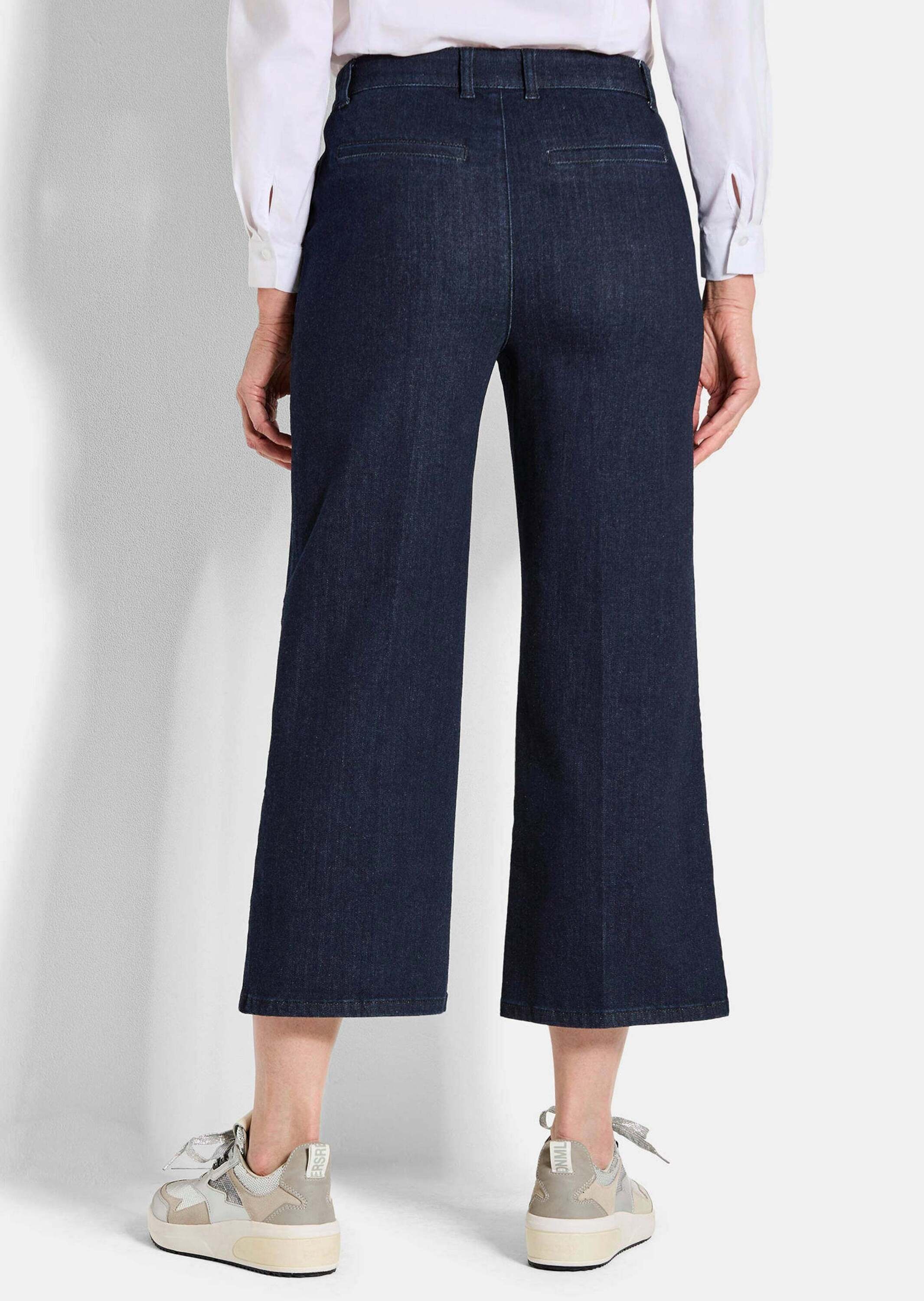 GOLDNER Regular-fit-Jeans »Jeans-Culotte VERA mit Bügelfalten«