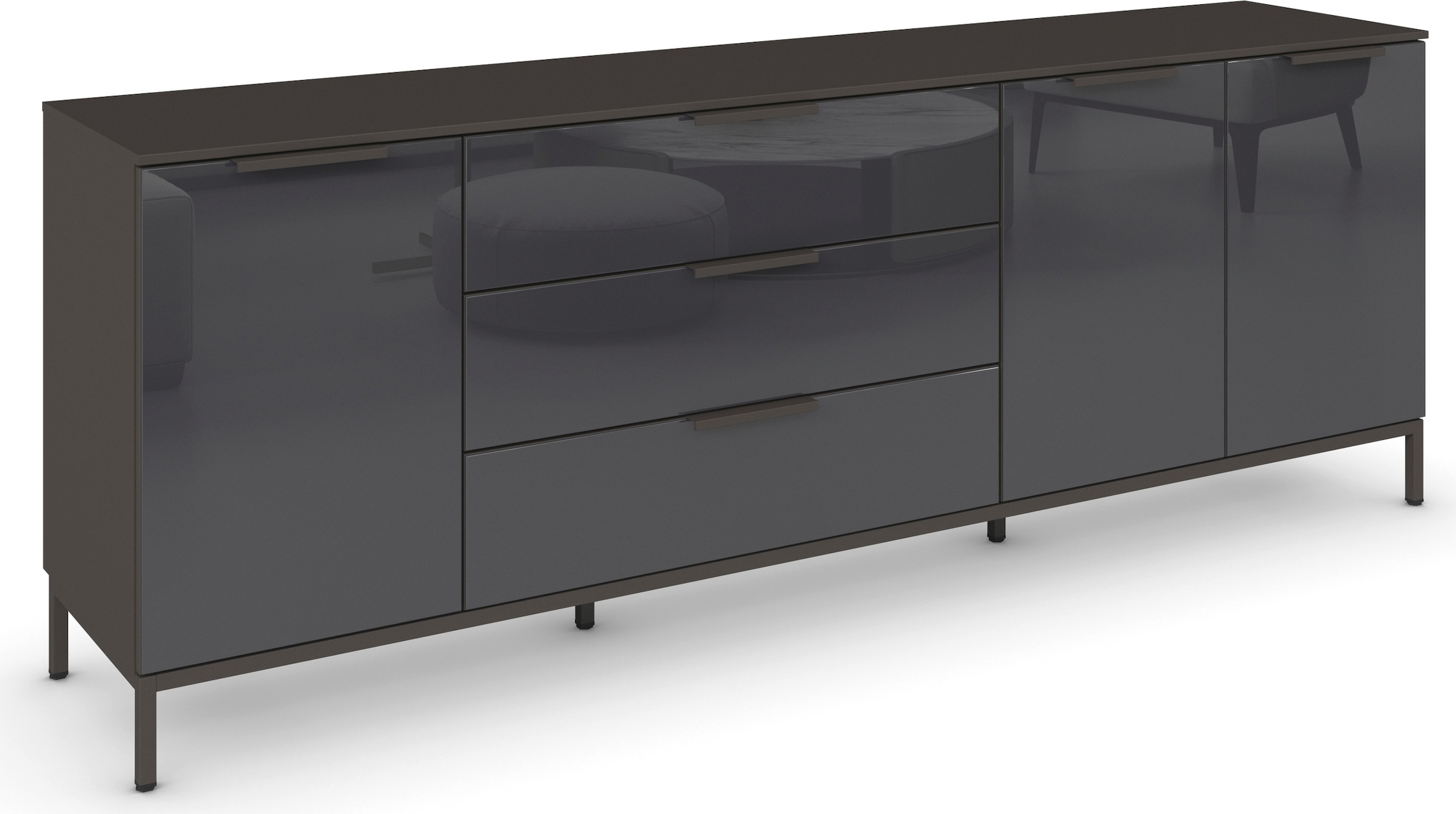 rauch Kombikommode "Kommode Türkommode Sideboard Kombikommode FLIPP mit Gla günstig online kaufen