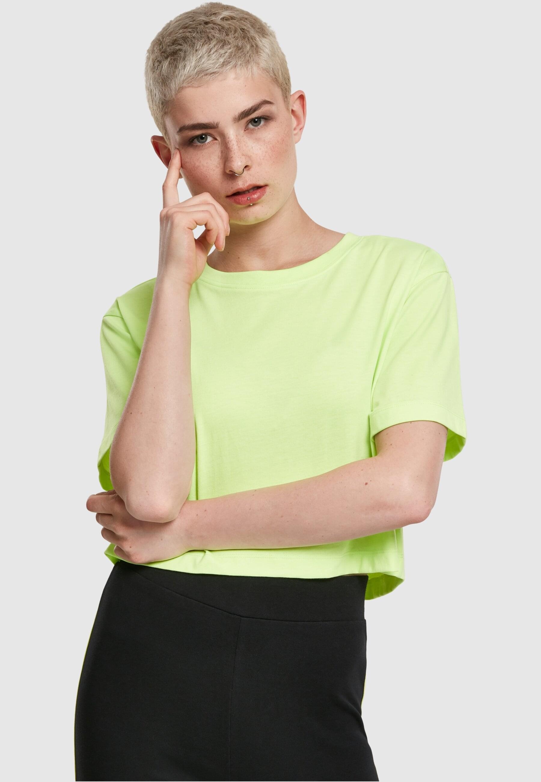 URBAN CLASSICS T-Shirt »Urban Classics Damen Ladies Short Oversized Neon Tee«, (1 tlg.)