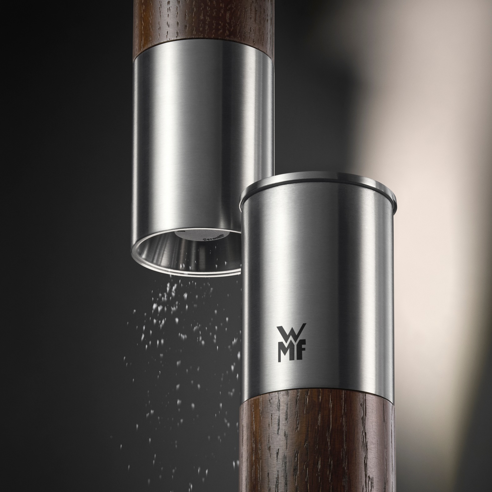 WMF Gewürzmühle "Nature Pro Edelstahl" Keramikmahlwerk, einstellbarer Mahlg günstig online kaufen