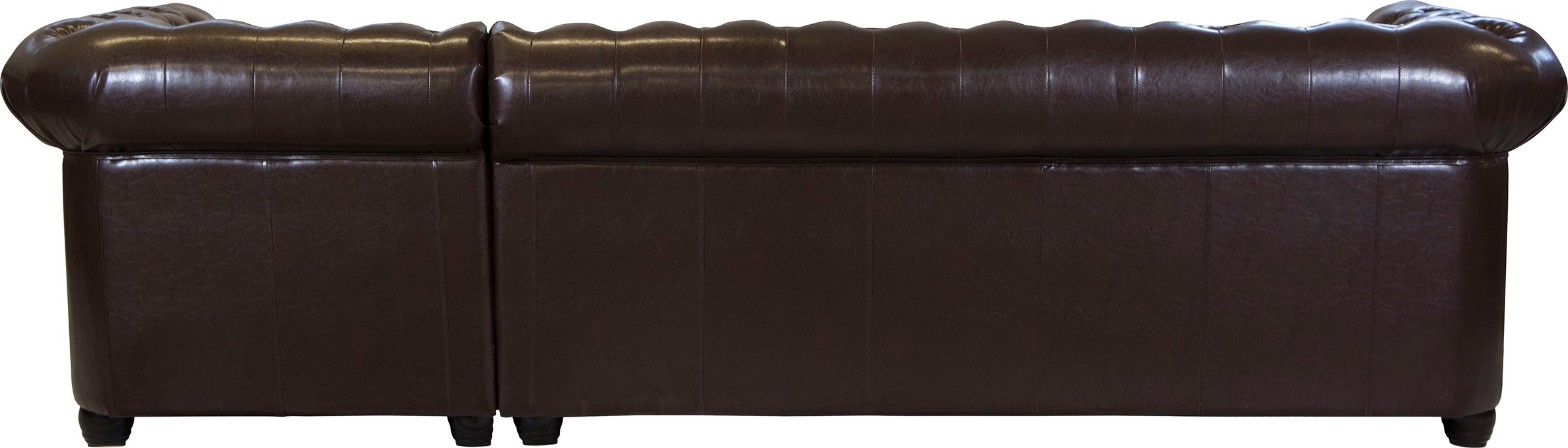 Home affaire Chesterfield-Sofa »Rysum L-Form«, Chesterfield-Optik mit Ottomanen-Abschluß