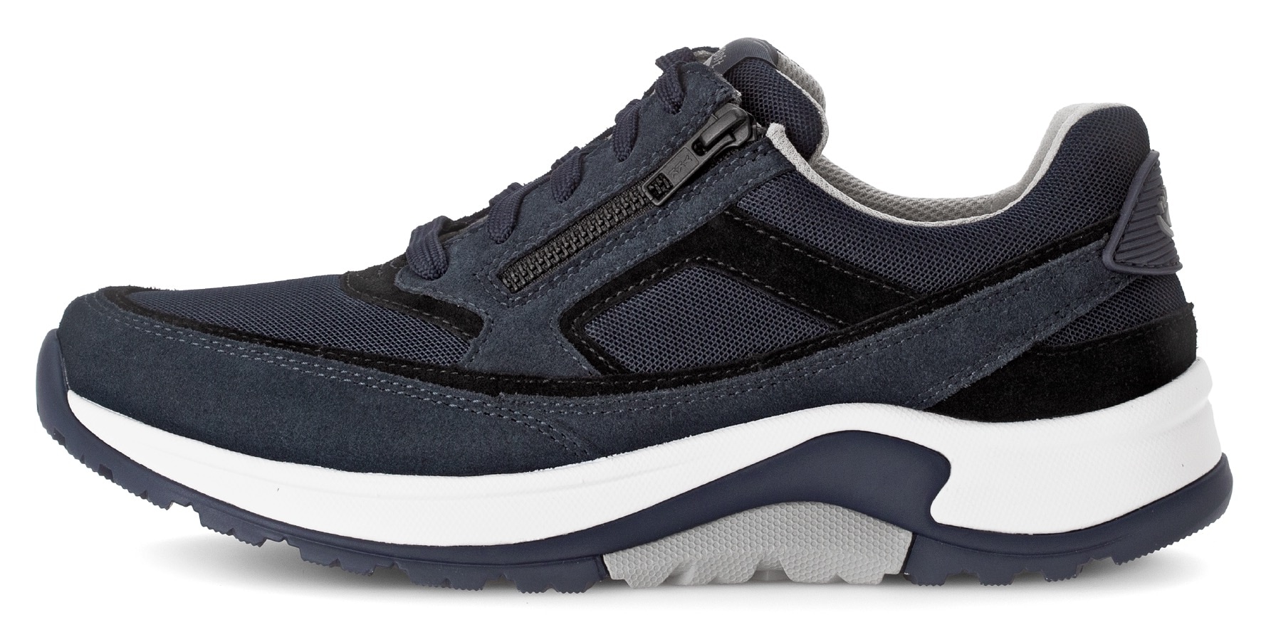 Gabor Rollingsoft Keilsneaker, Schnürschuh, Halbschuh, Freizeitschuh, Außenreißverschluss, G-Weite