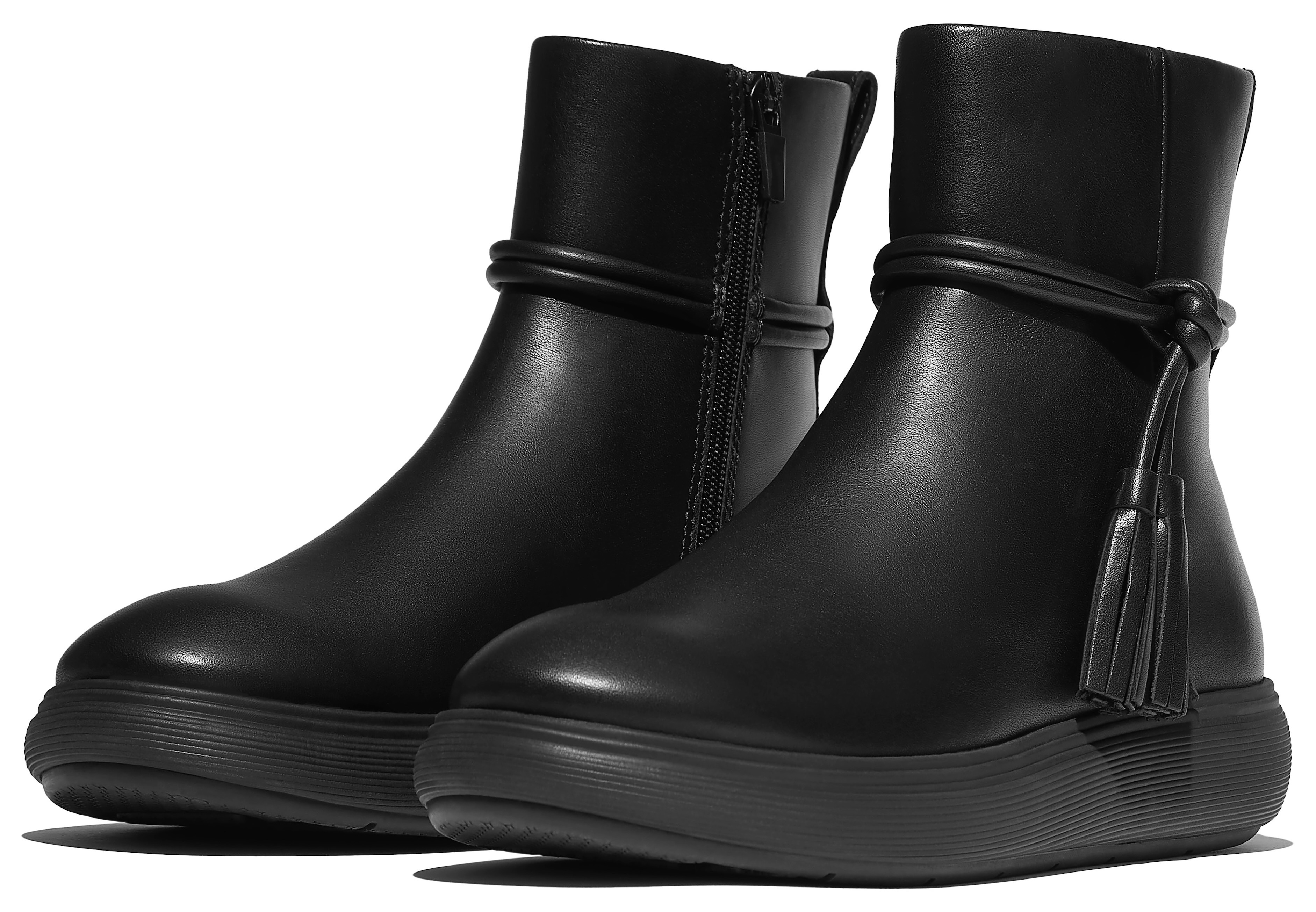 Thumbnail - Fitflop Plateaustiefelette "iQ-COMFF TASSEL" Boots, Chunky Boot mit Plateausohle