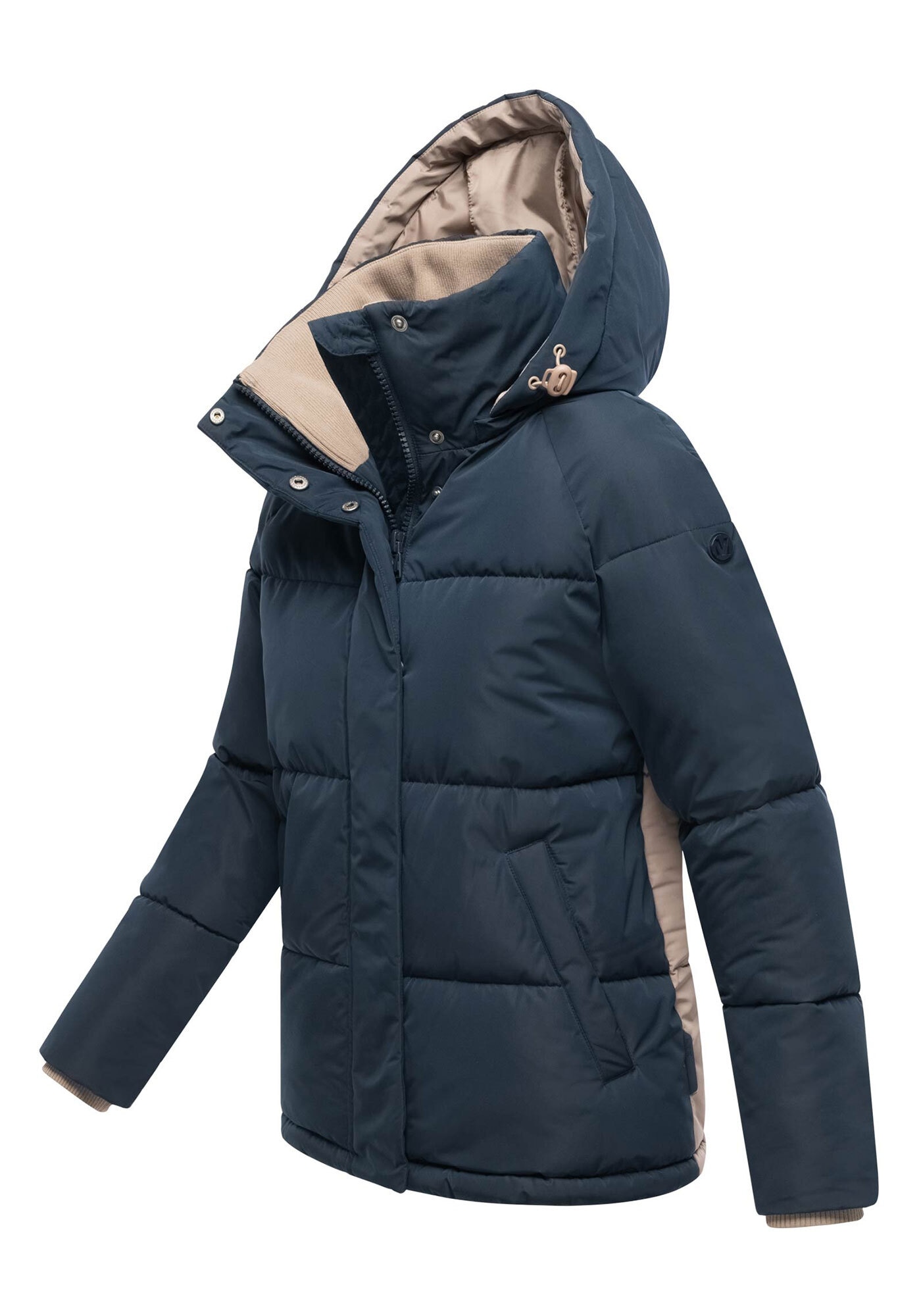 Marikoo Winterjacke »Omariaa« mit abnehmbarer Kapuze und hochschließendem Kragen