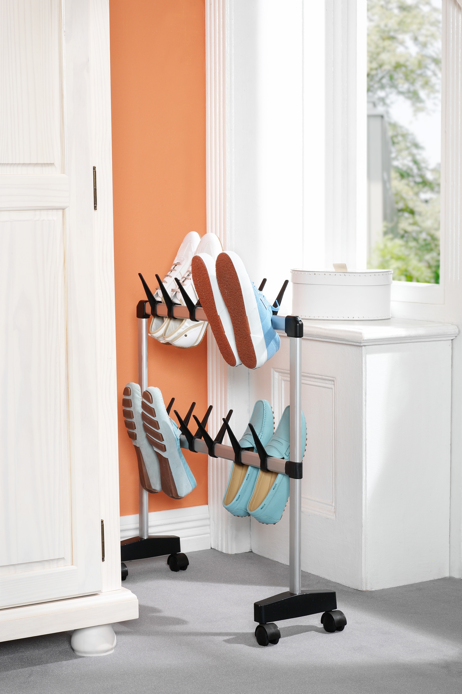 Ruco Schuhregal »Nischen-Schuhwagen«, Fahrbar, für bis zu 12 Paare, Made in Germany