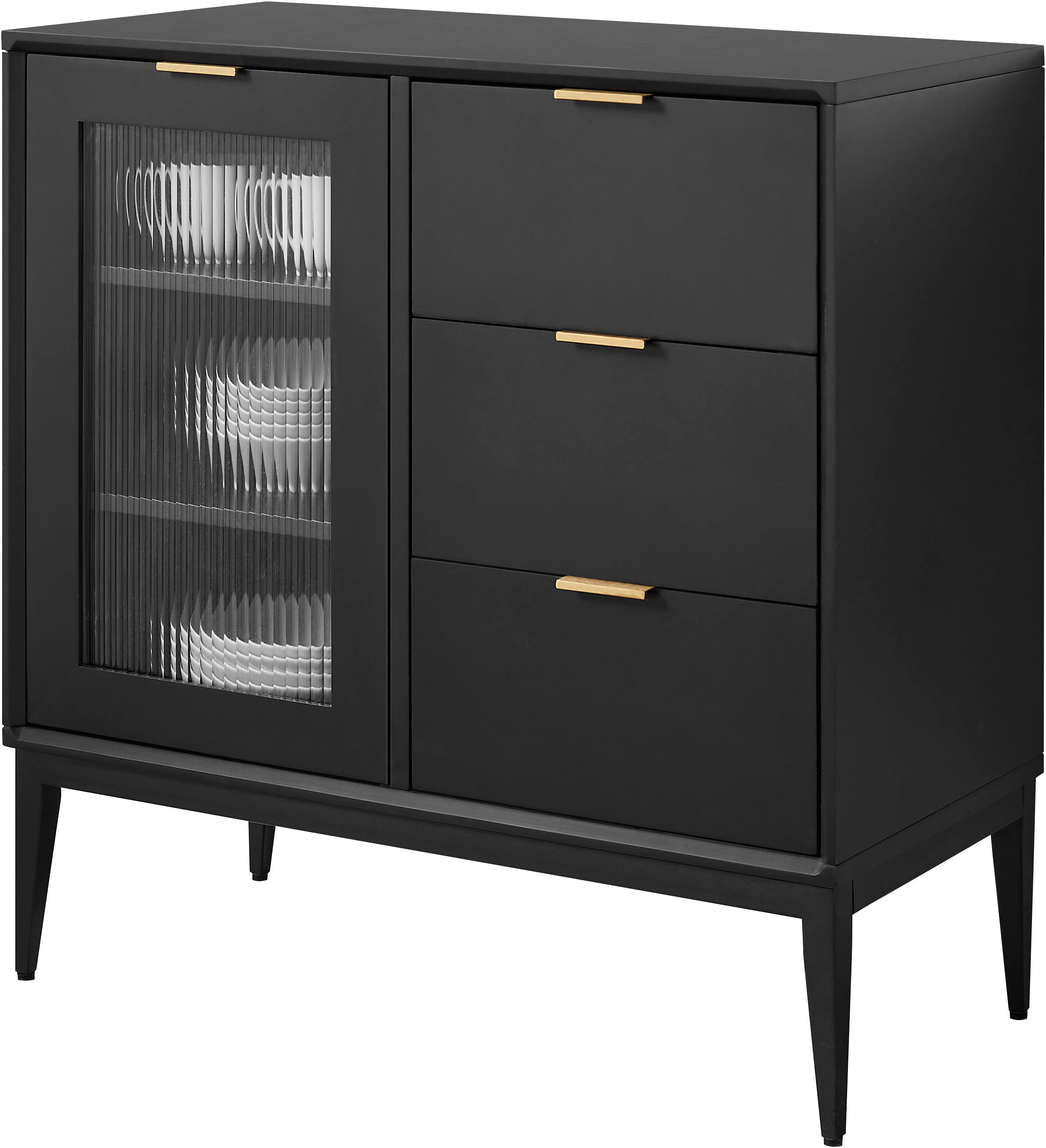 Leonique Sideboard "Lavisha" FSC-zertifiziertes Holz kombiniert Melamin, ve günstig online kaufen