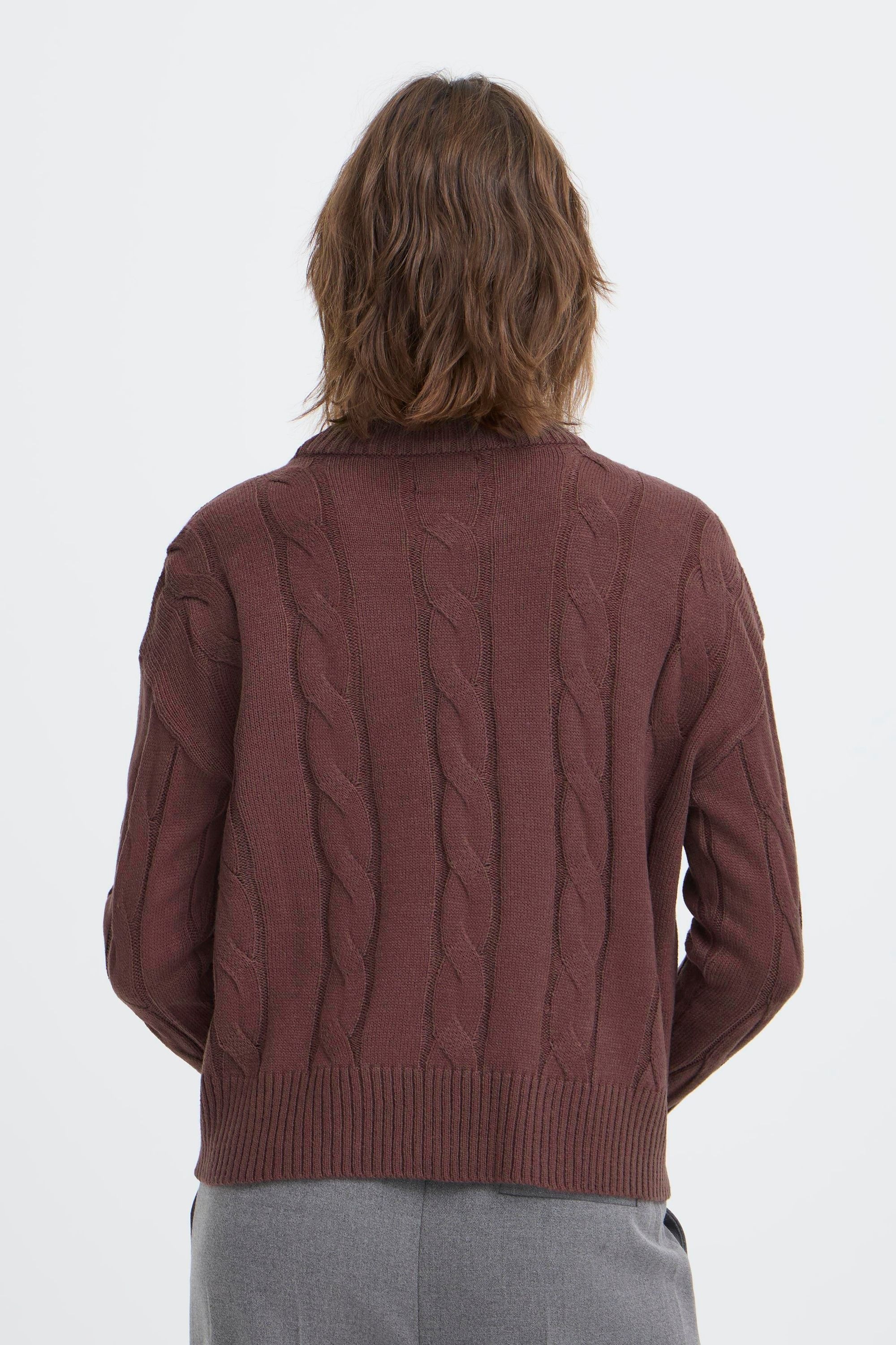 OXMO Strickfleece-Pullover »Strickpullover OXFKIMNI«