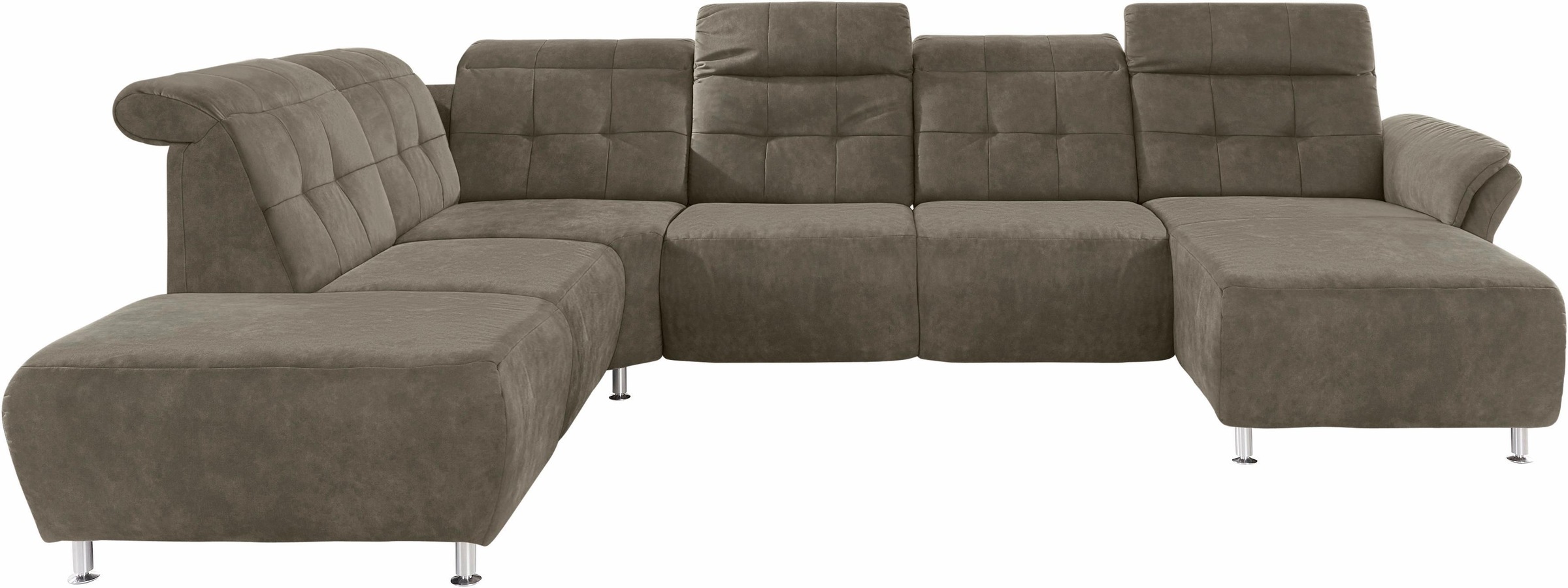 Home affaire Wohnlandschaft "Manhattan U-Form" 2 Sitze mit elektrischer Rel günstig online kaufen