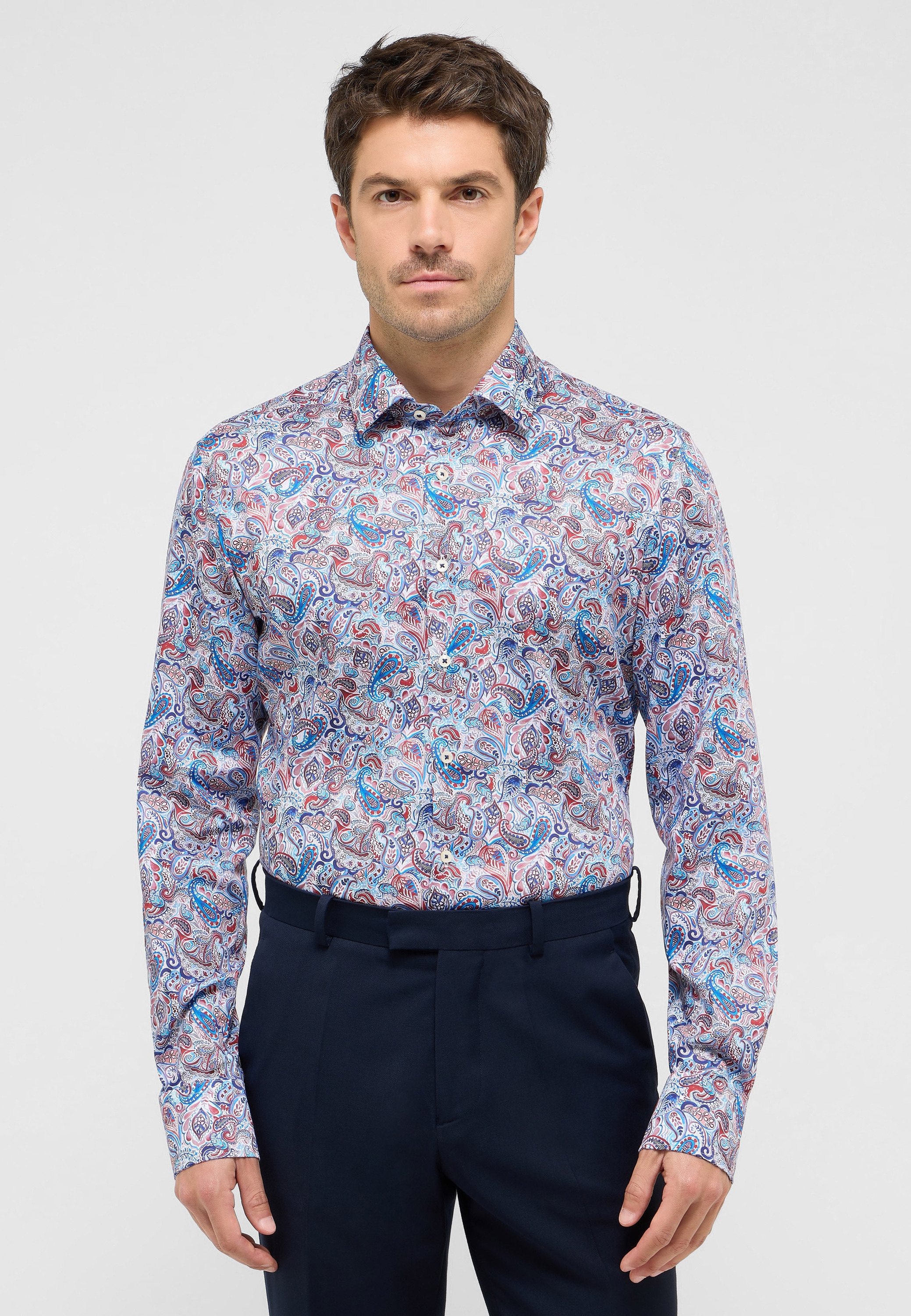 Eterna Langarmhemd "SLIM FIT", EASY IRON (bügelleicht) günstig online kaufen