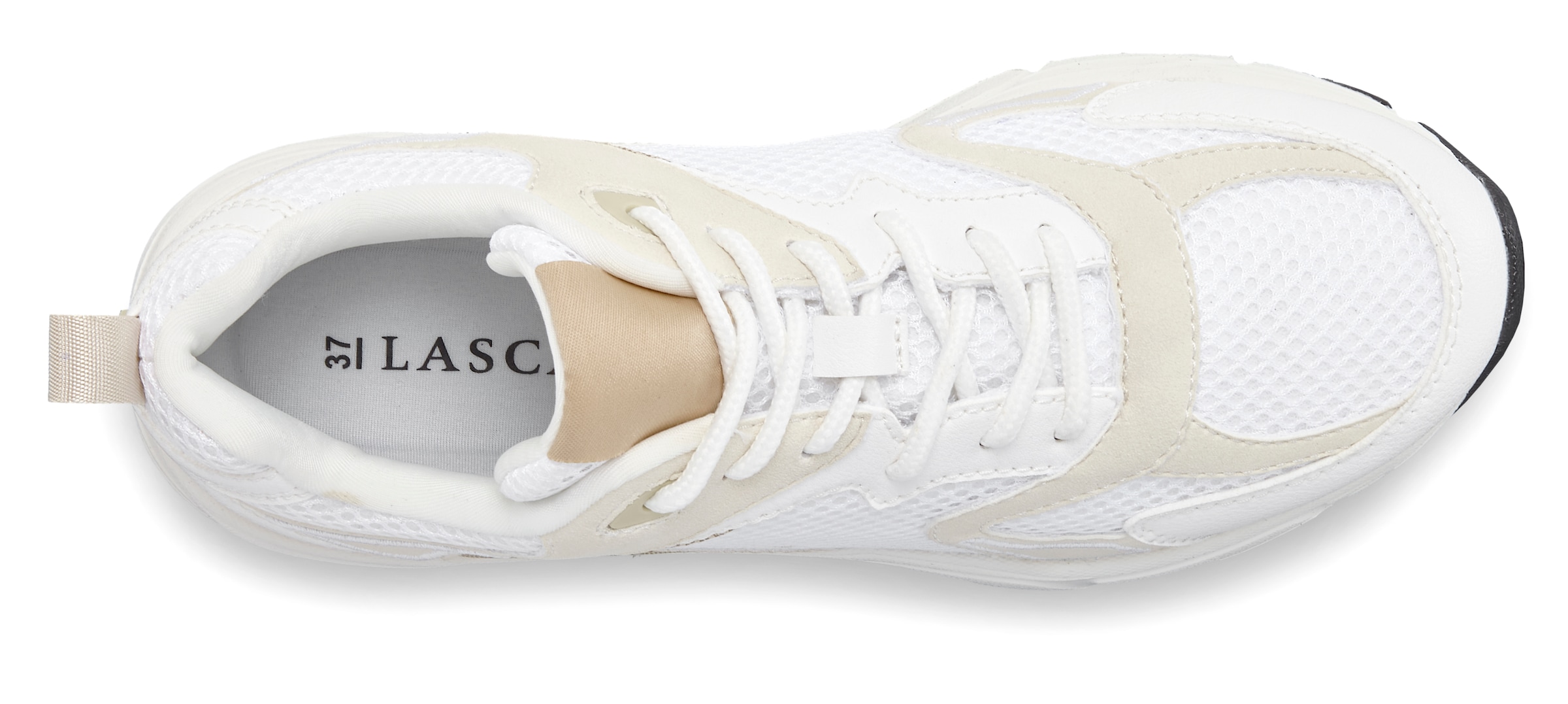 LASCANA Sneaker, Halbschuh, Sportschuh, Schnürhalbschuh leichte Chunky Sohle VEGAN