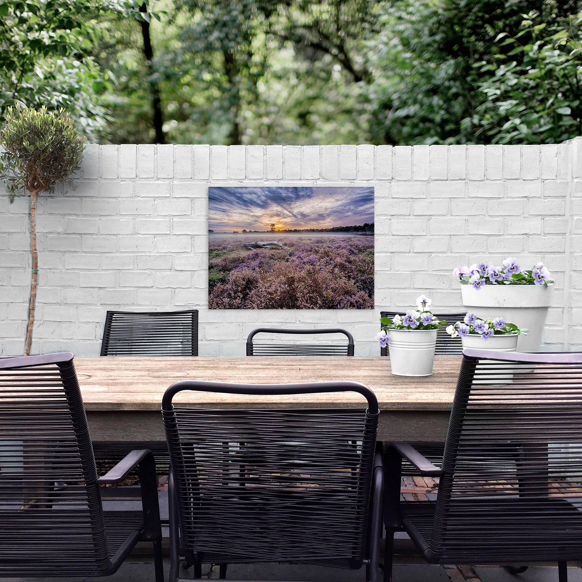Art for the home Leinwandbild »Outdoor Lavendel 50x70cm«, (1 St.)