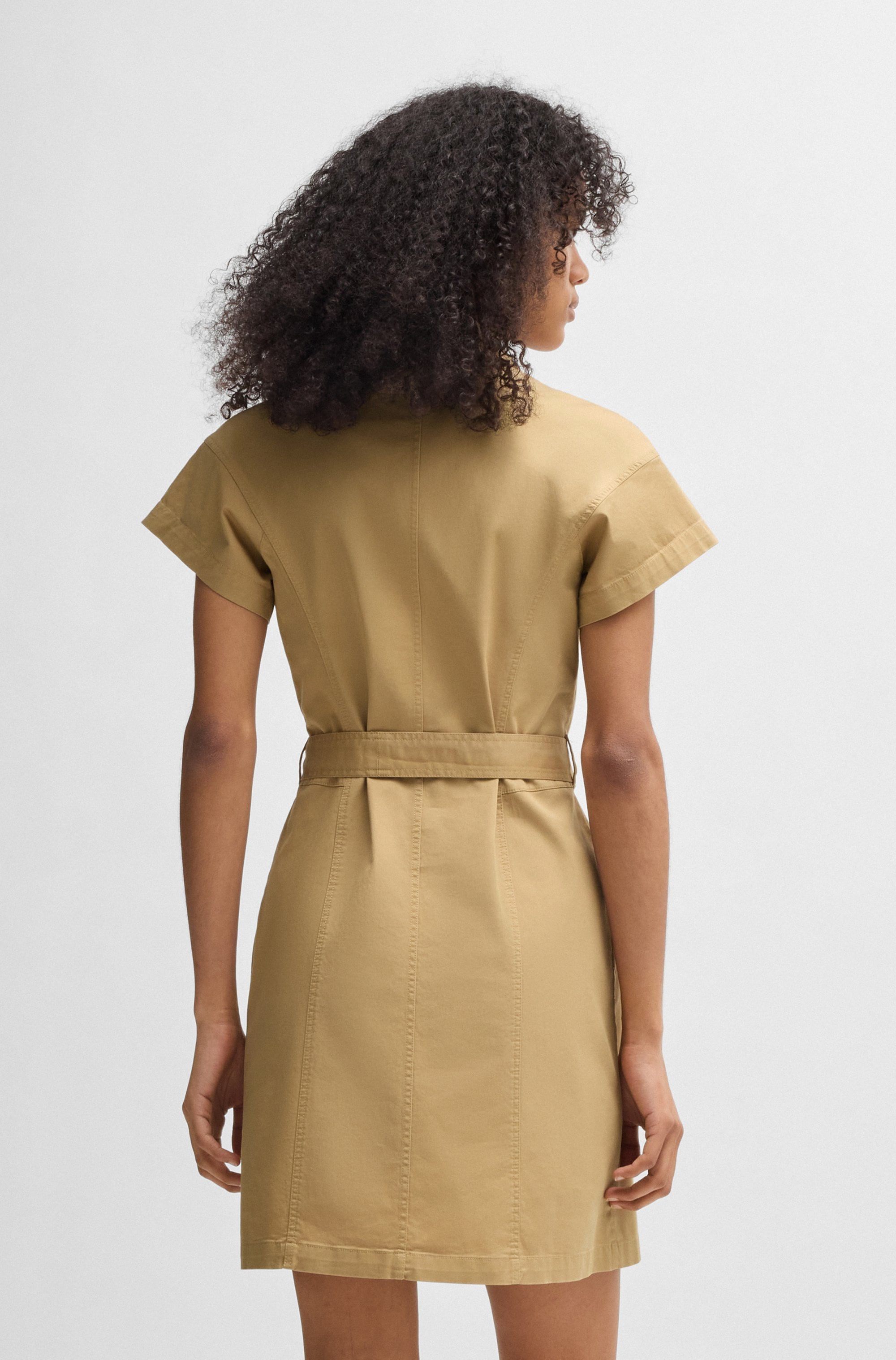 HUGO Blue Blusenkleid »Kerami«, mit Zipper Detail