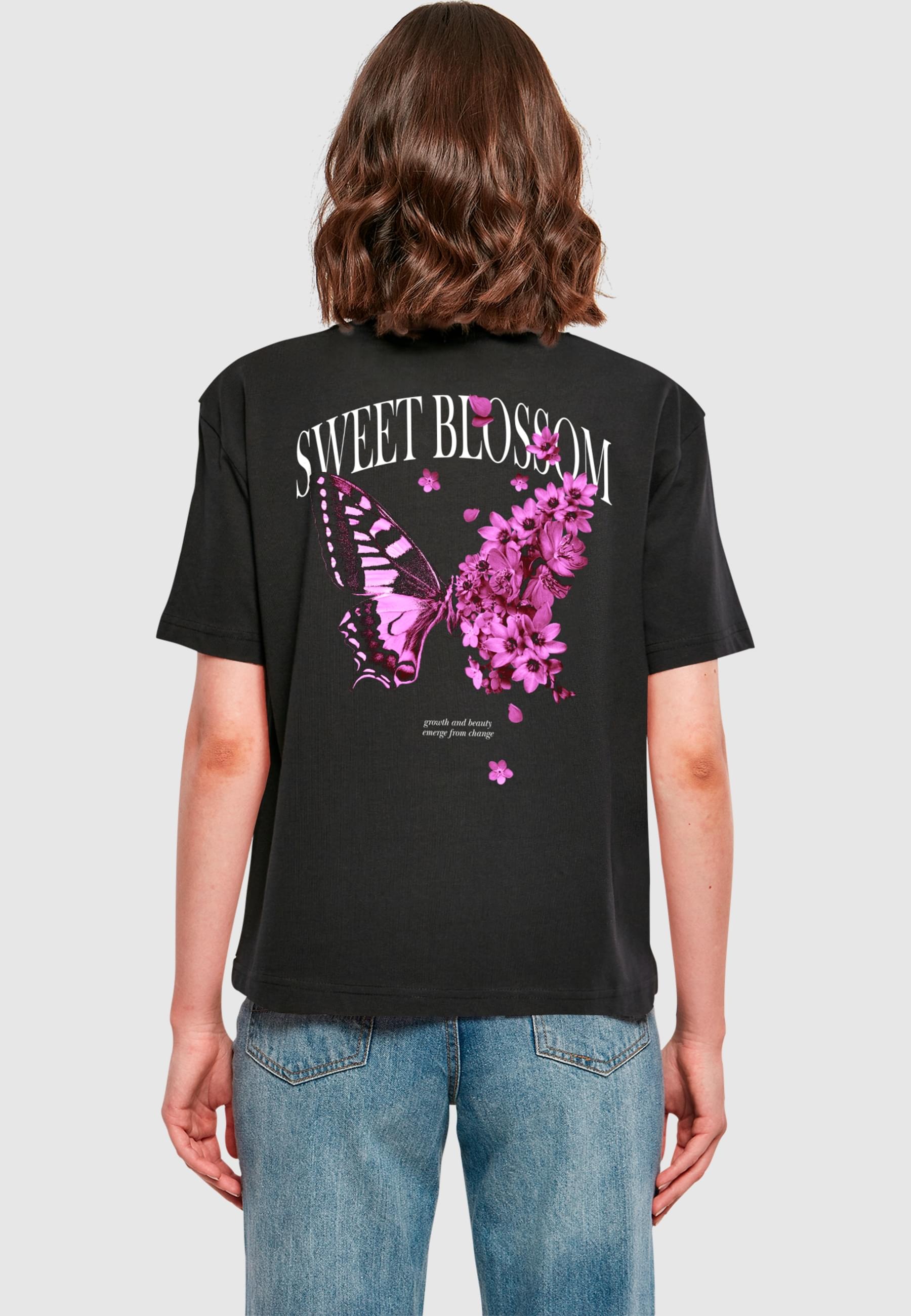 Miss Tee T-Shirt »Miss Tee Damen Sweet Blossom And Beauty Tee«, (1 tlg.)