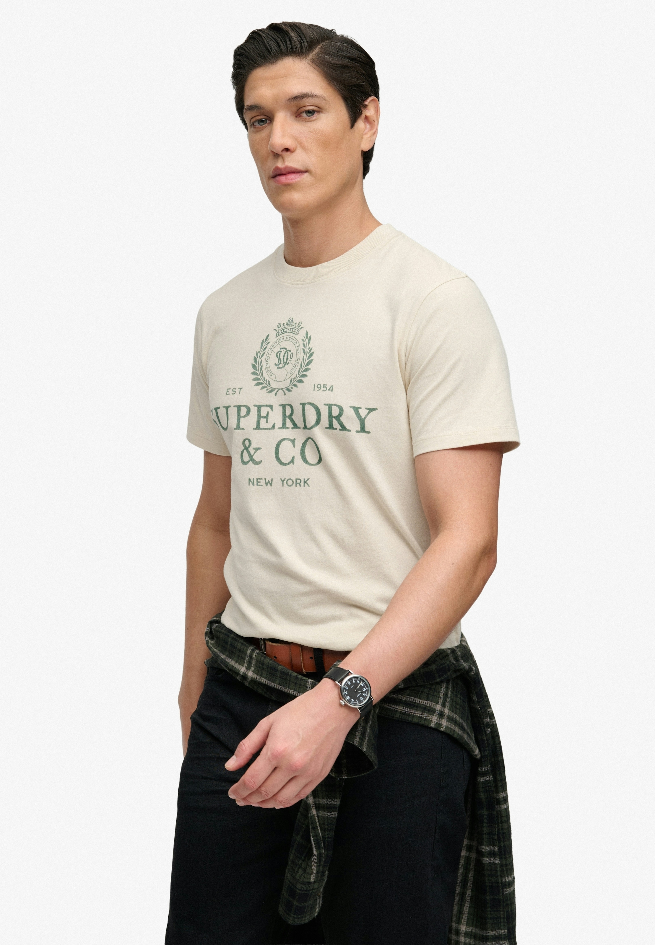Superdry Rundhalsshirt "1954 Company Relaxed Tee" Baumwolle, relaxed fit
